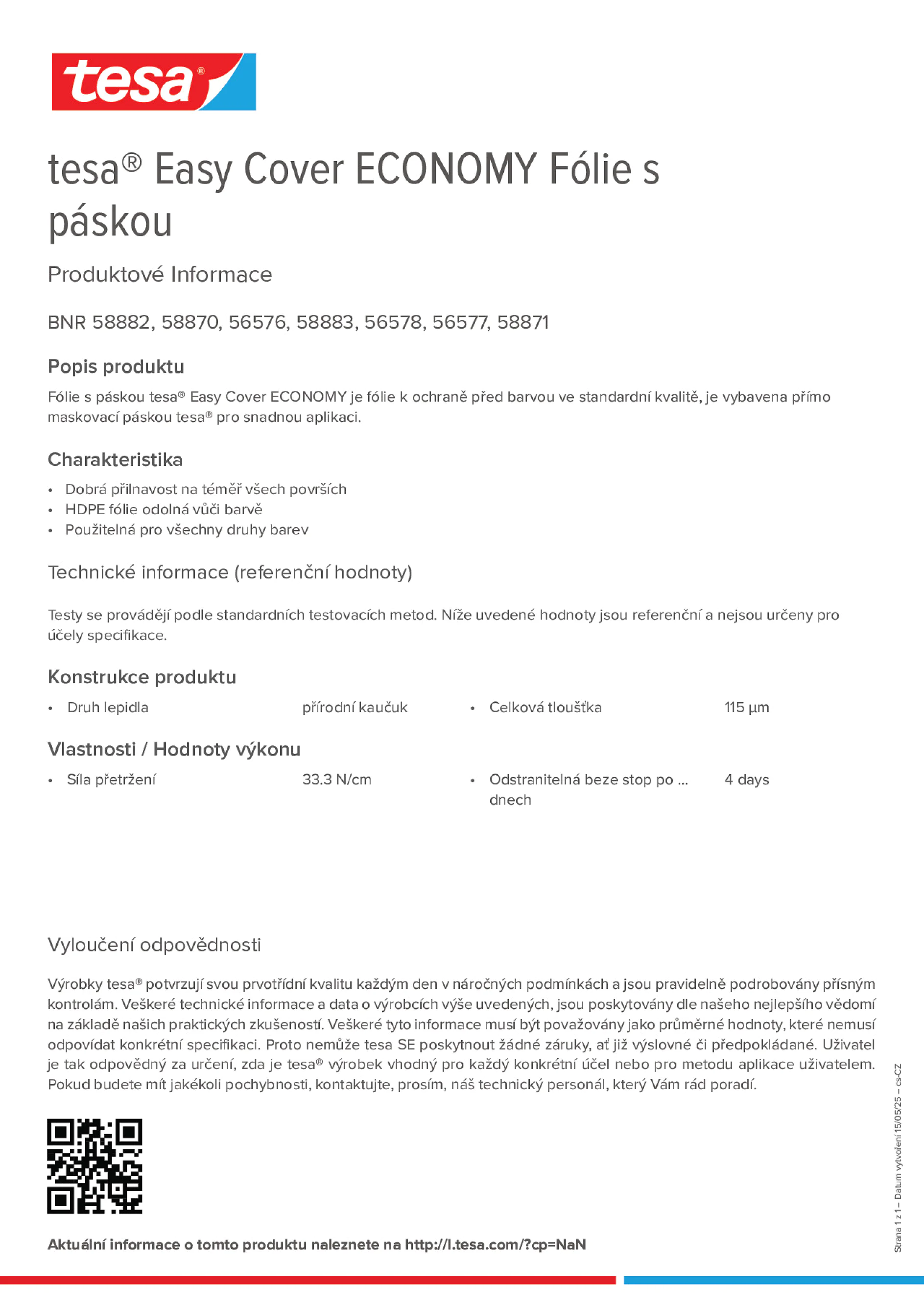 Product information_tesa® Easy Cover 58882_cs-CZ