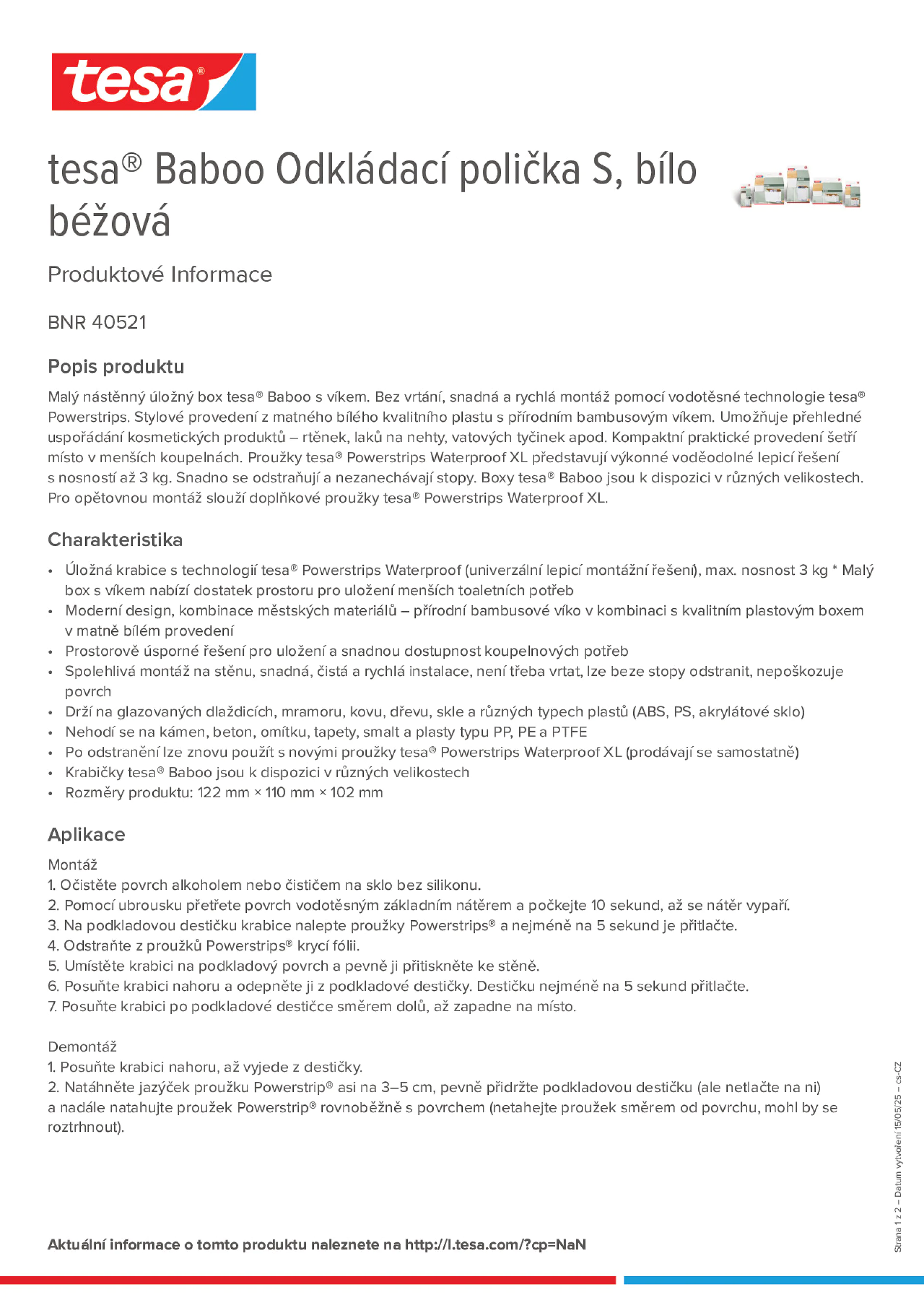 Product information_tesa® 40521_cs-CZ
