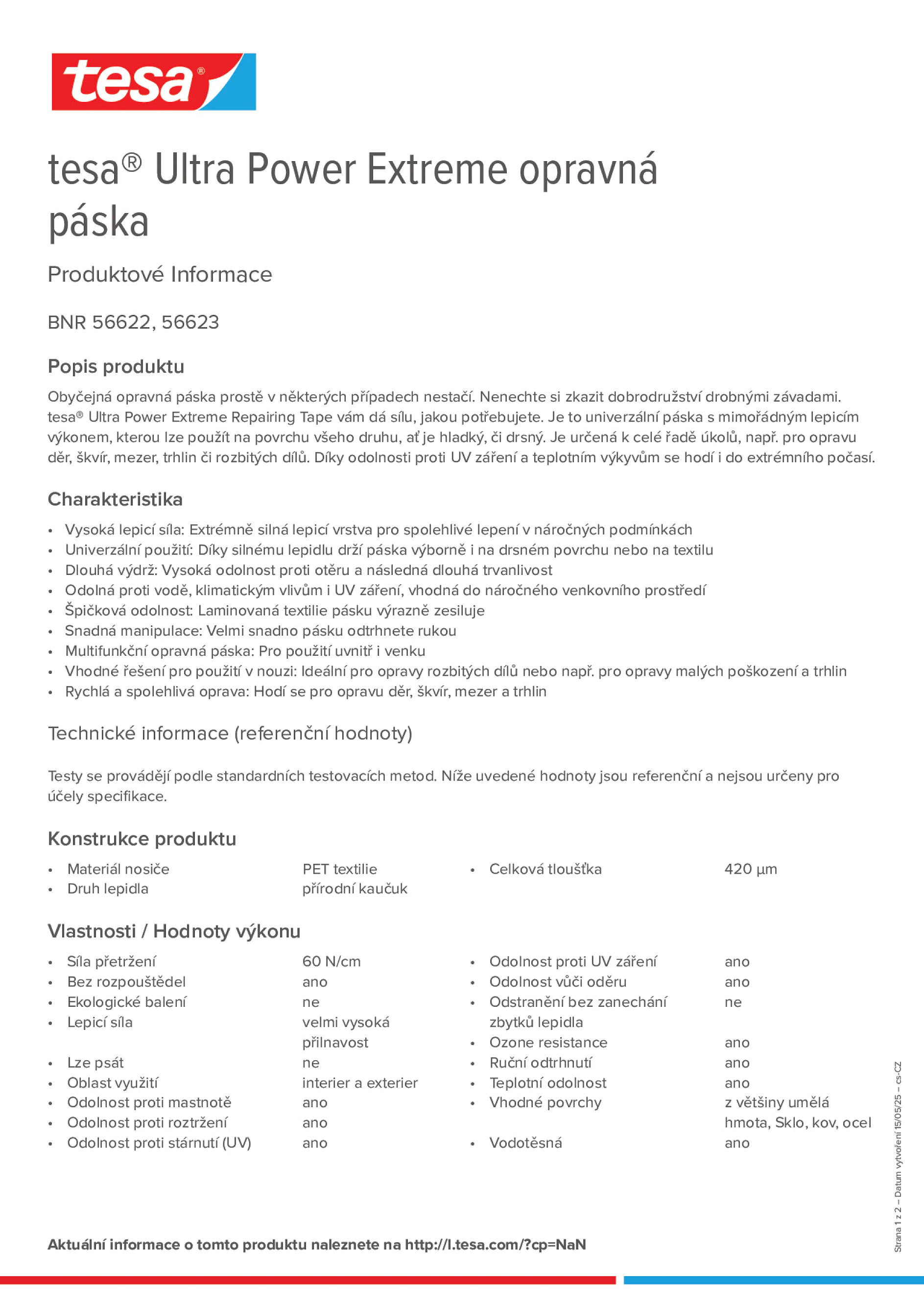 Product information_tesa® 56622_cs-CZ