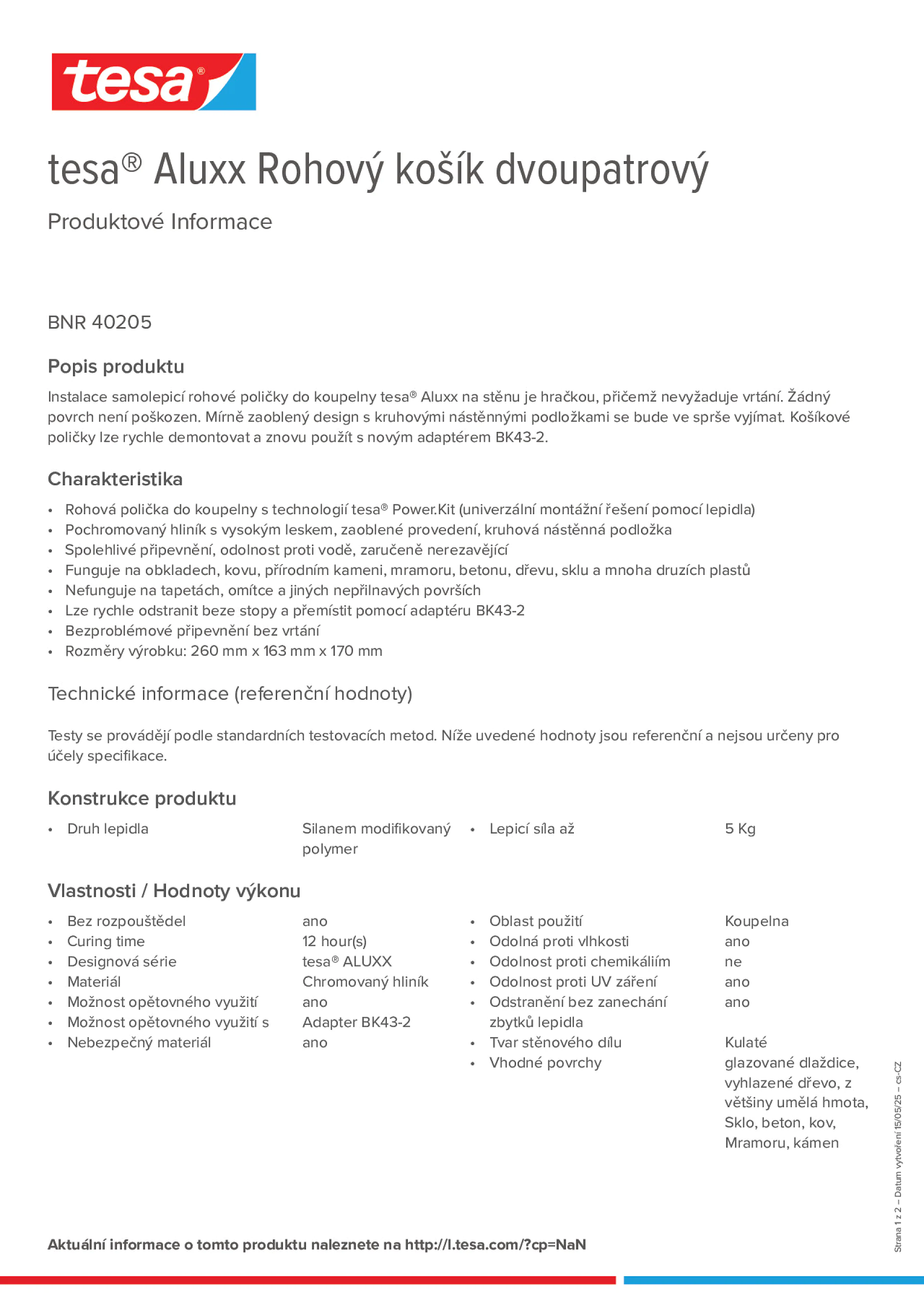 Product information_tesa® 40205_cs-CZ