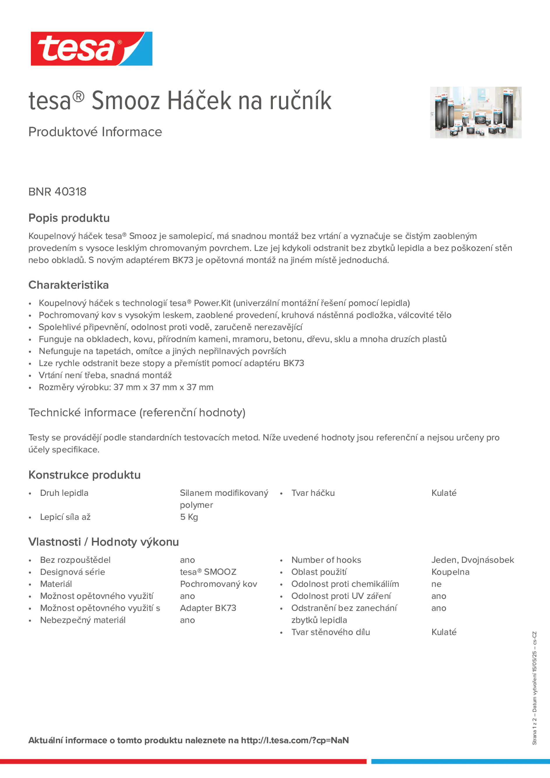 Product information_tesa® 40318_cs-CZ