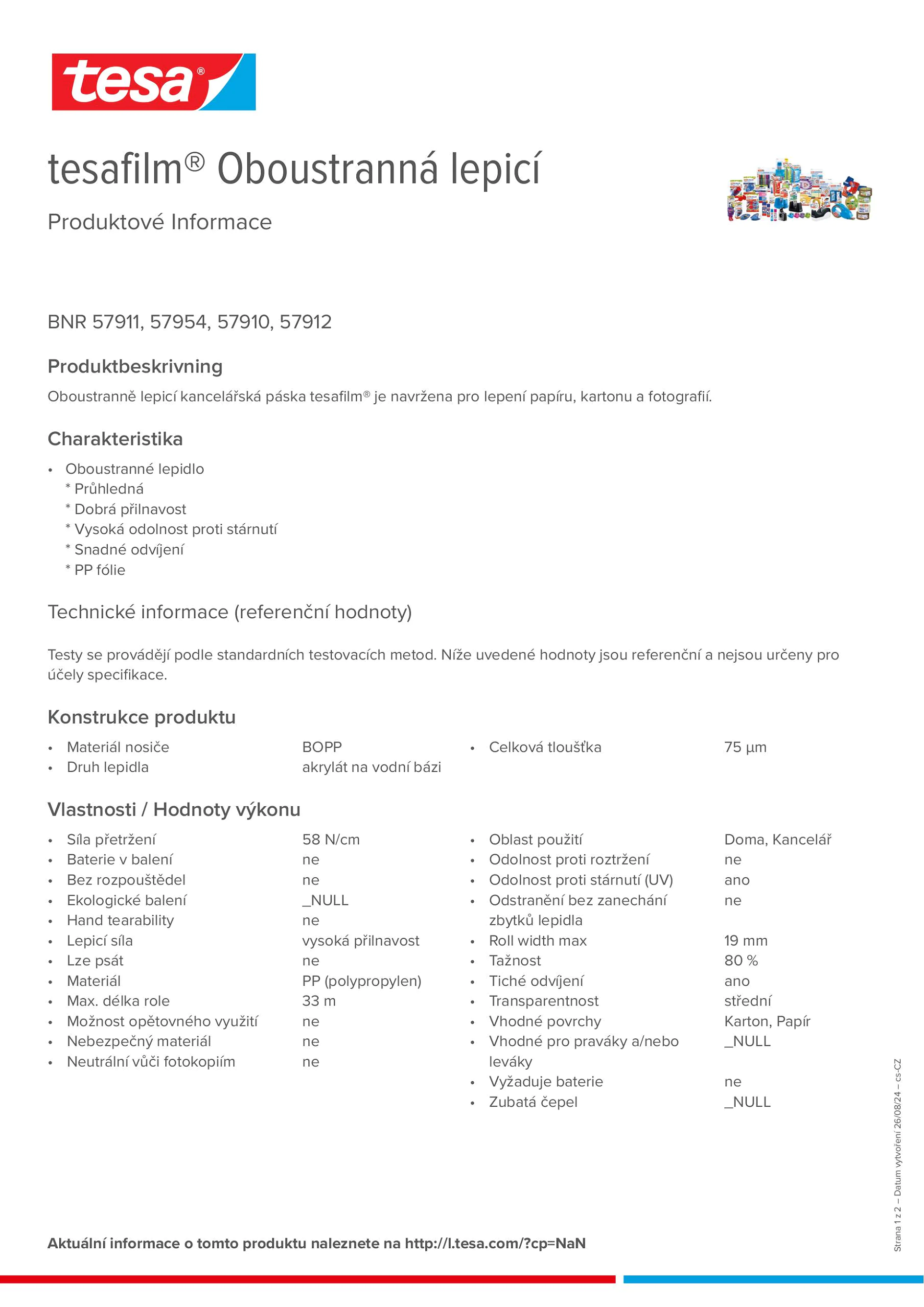 Product information_tesafilm® 57910_cs-CZ