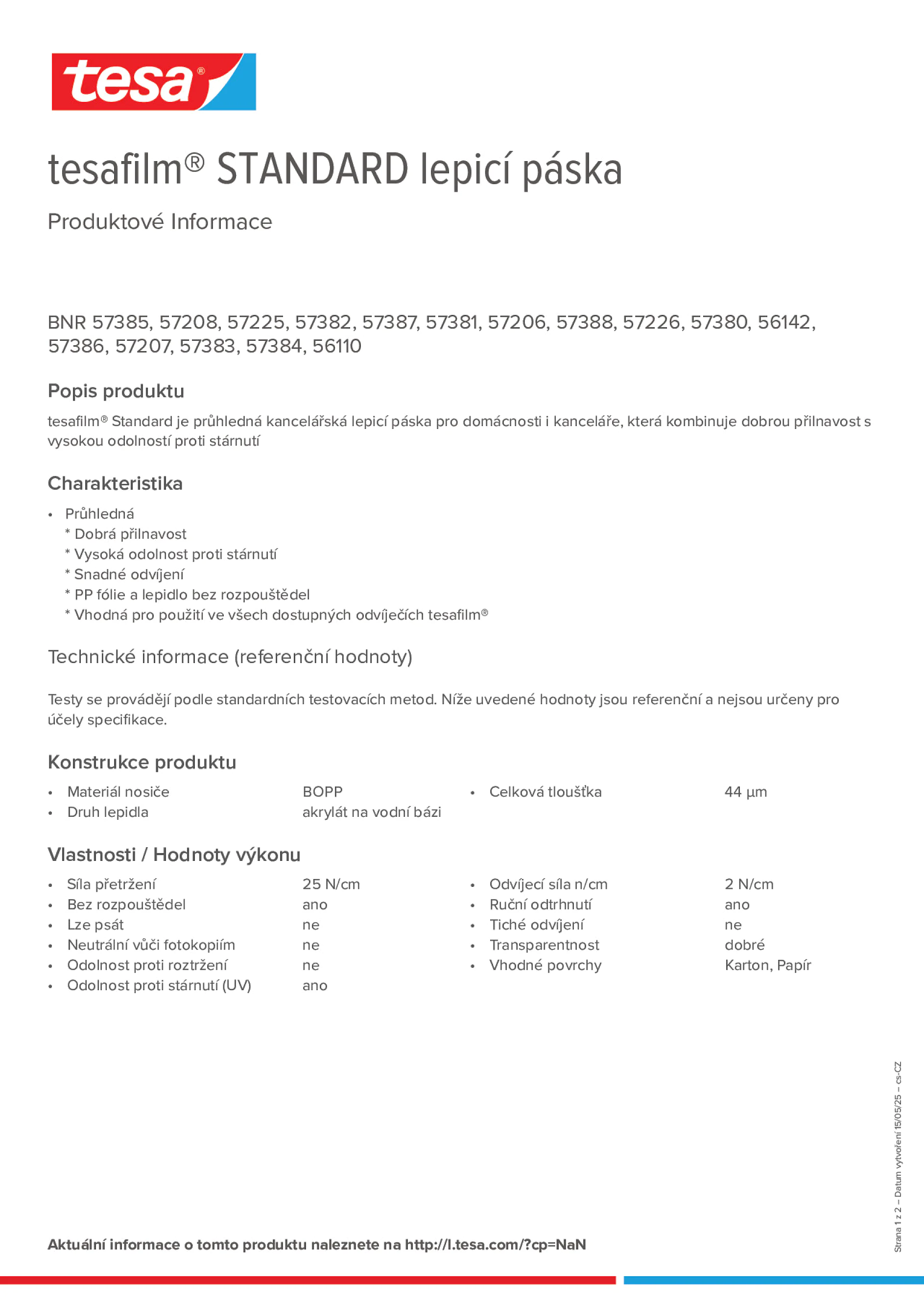 Product information_tesafilm® 57226_cs-CZ