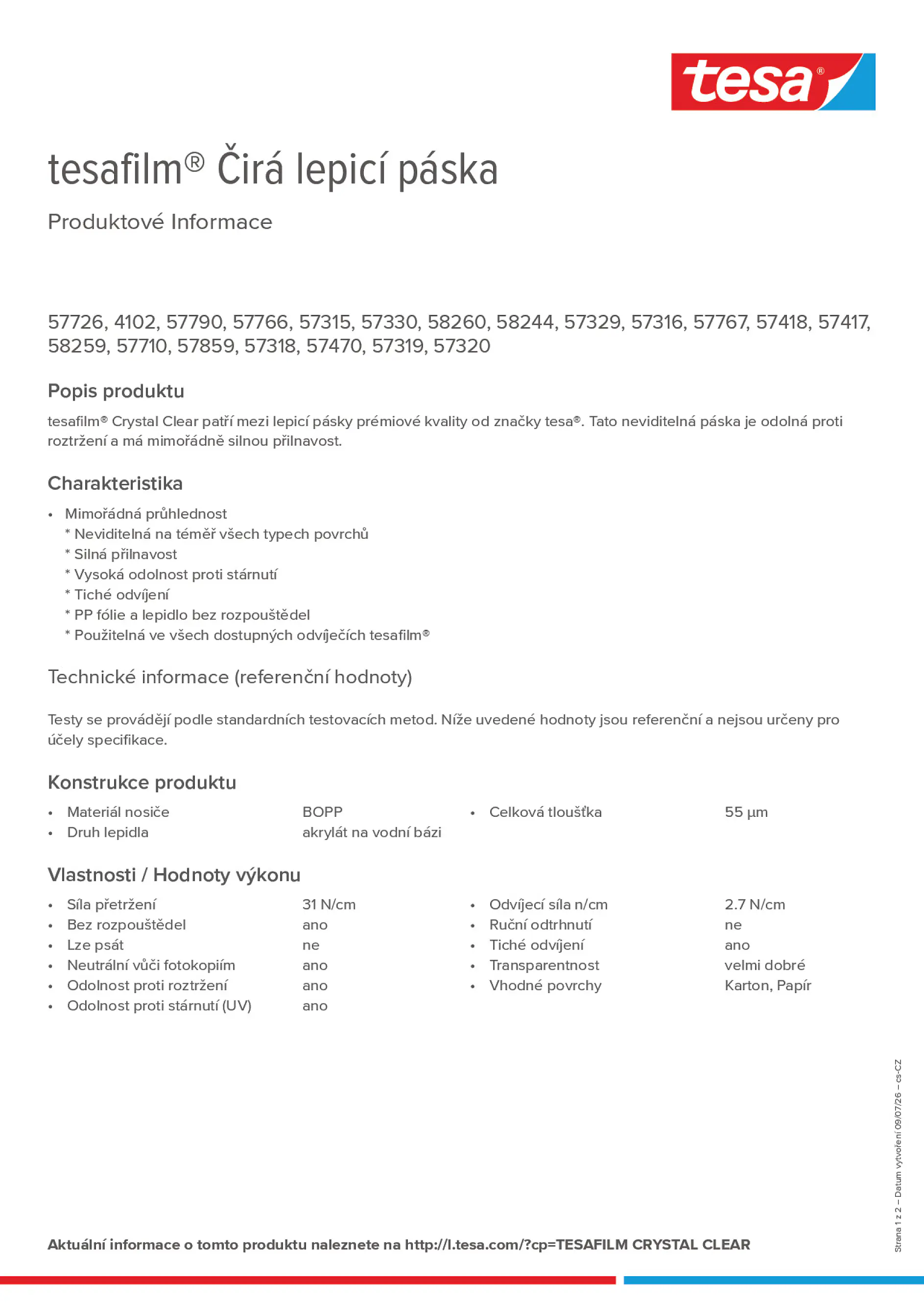 Product information_tesafilm® 4102_cs-CZ