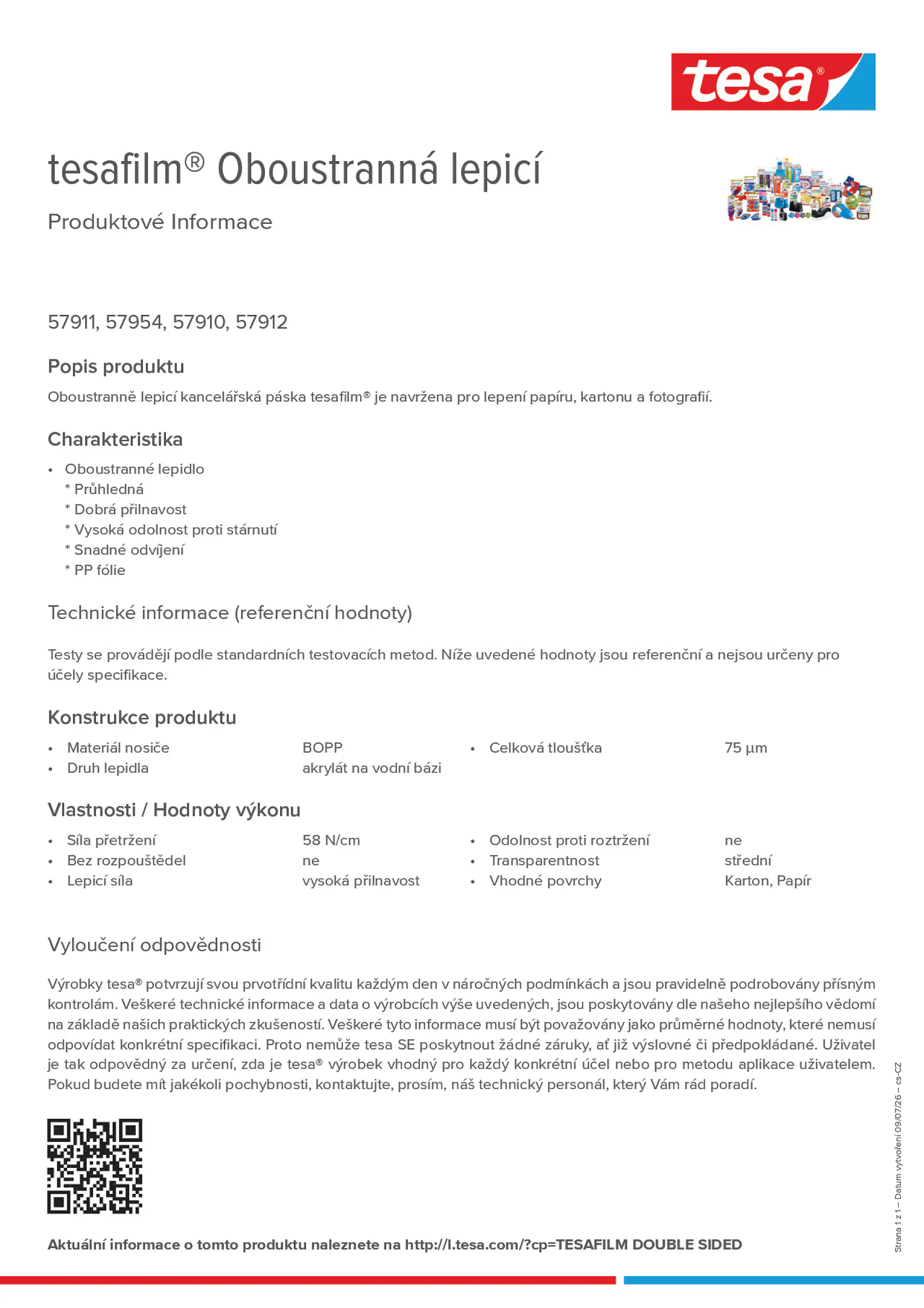 Product information_tesafilm® 57910_cs-CZ