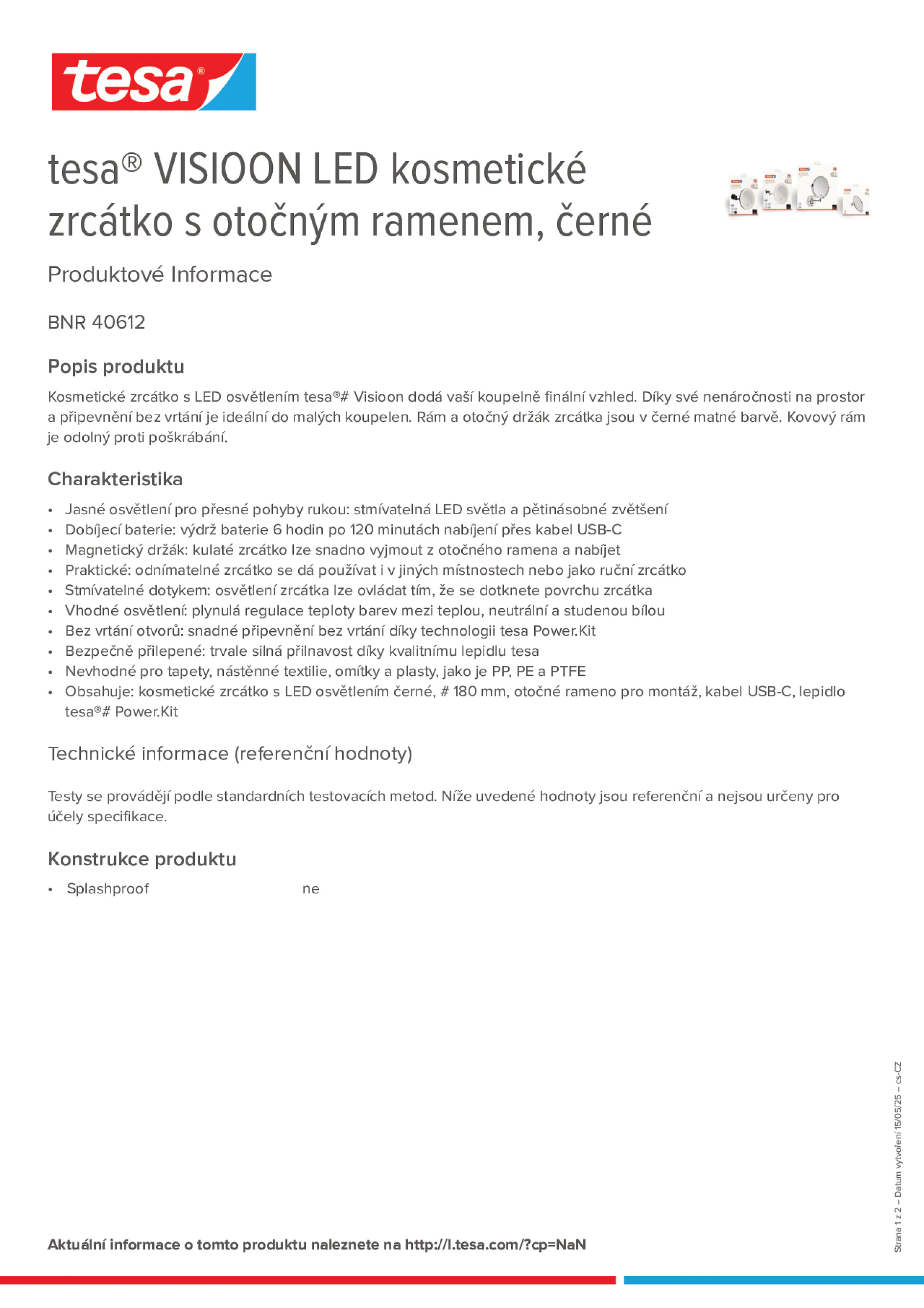 Product information_tesa® 40612_cs-CZ