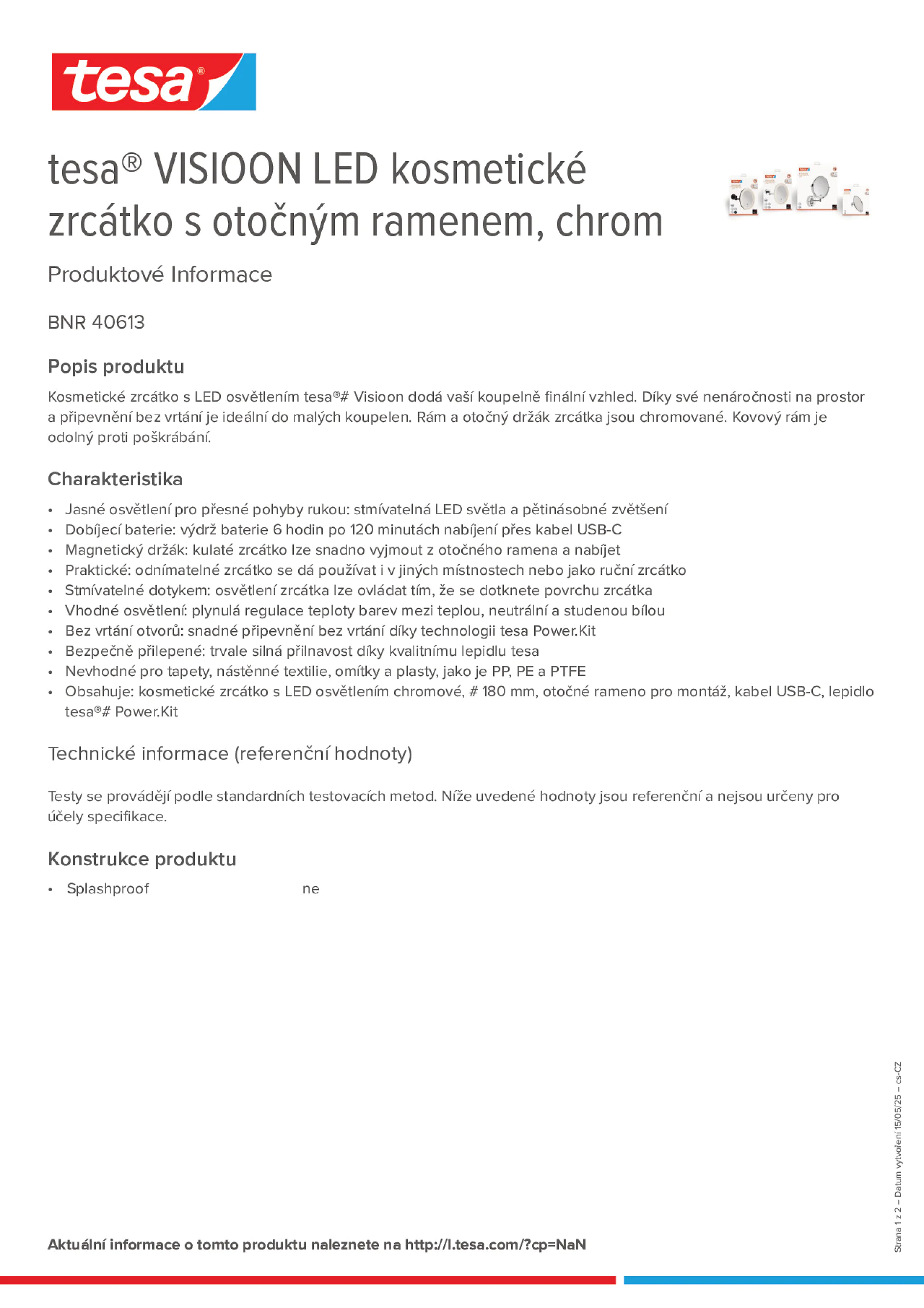 Product information_tesa® 40613_cs-CZ