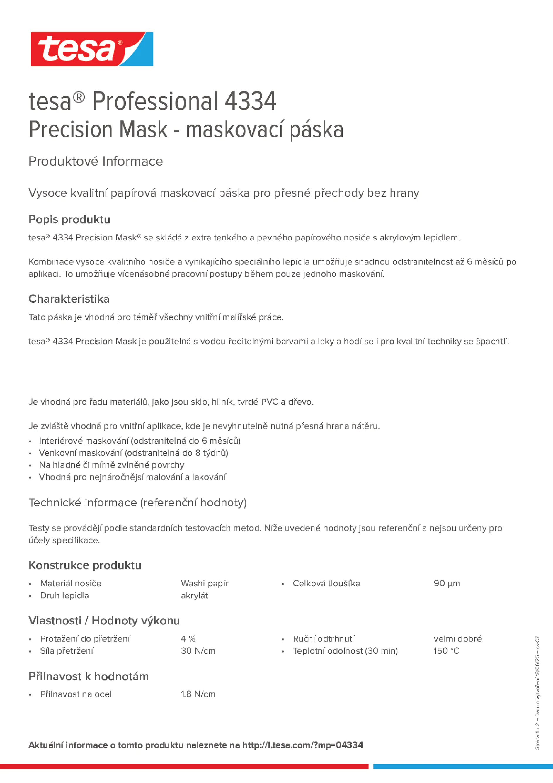 Product information_tesa® Professional 04334_cs-CZ