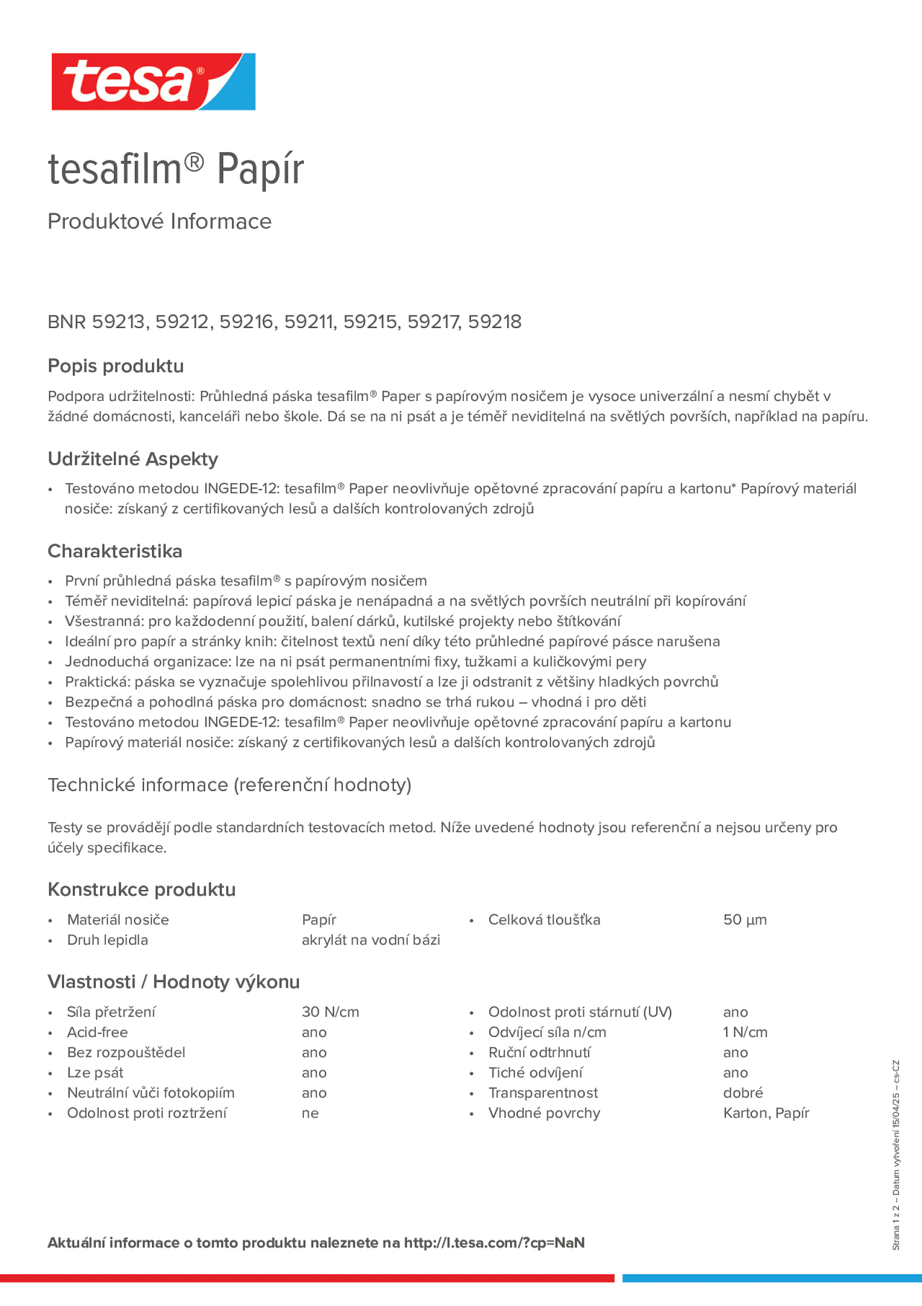 Product information_tesafilm® 59213_cs-CZ