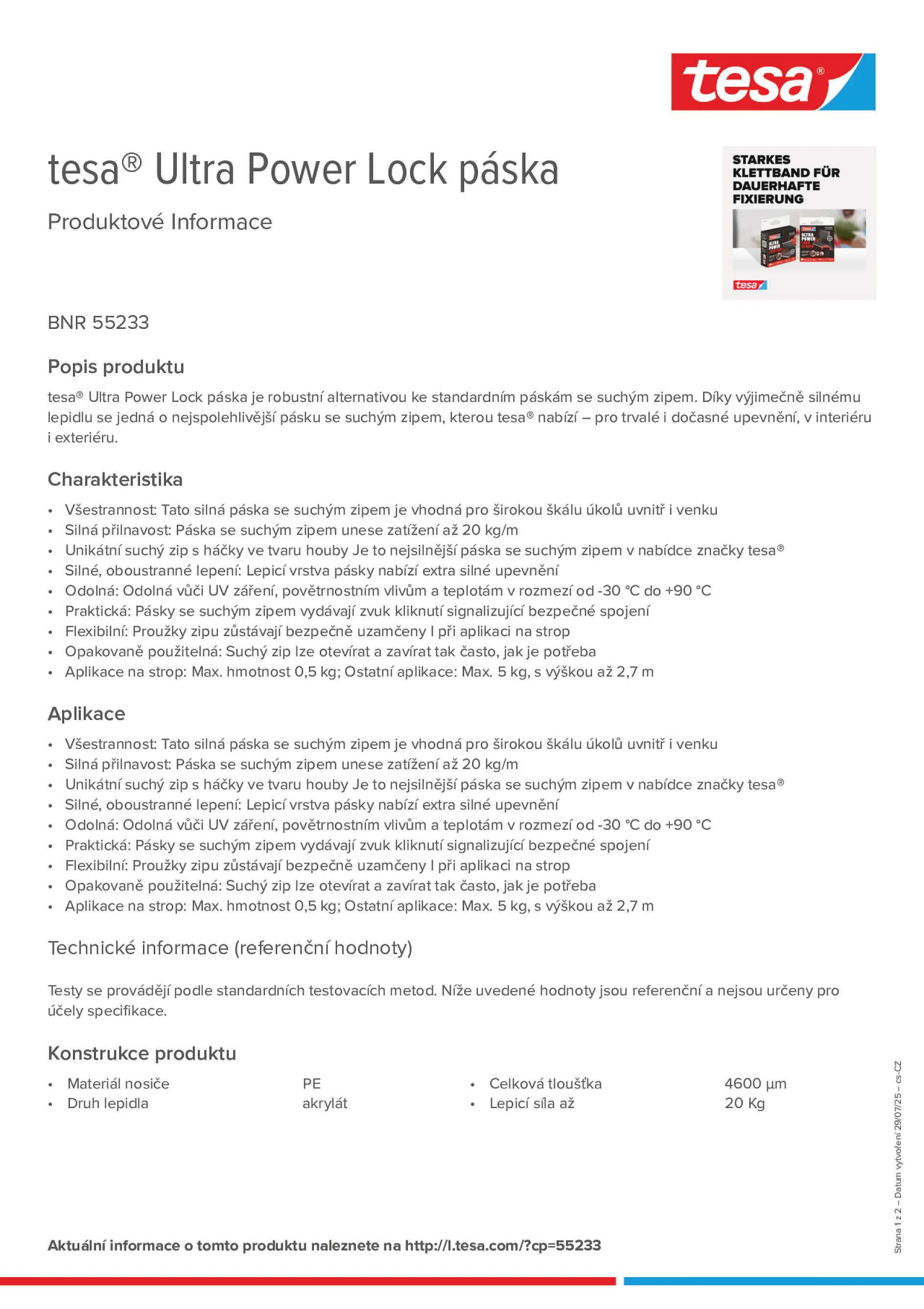 Product information_tesa® 55233_cs-CZ
