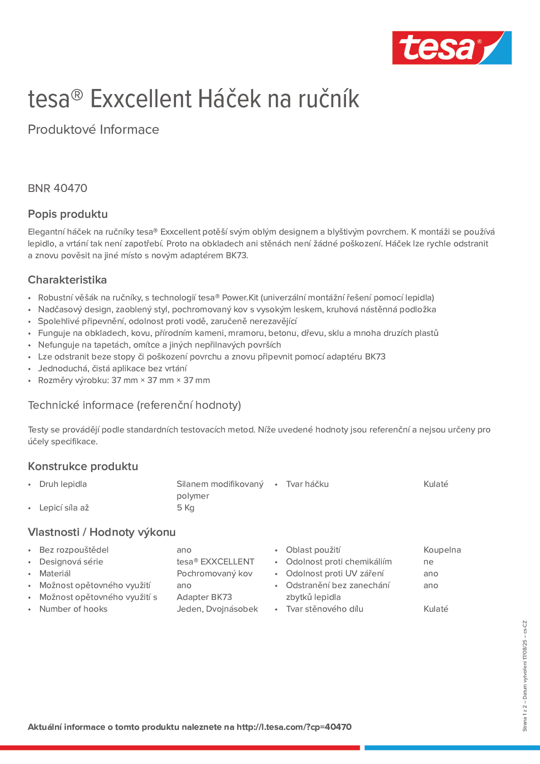 Product information_tesa® 40470_cs-CZ