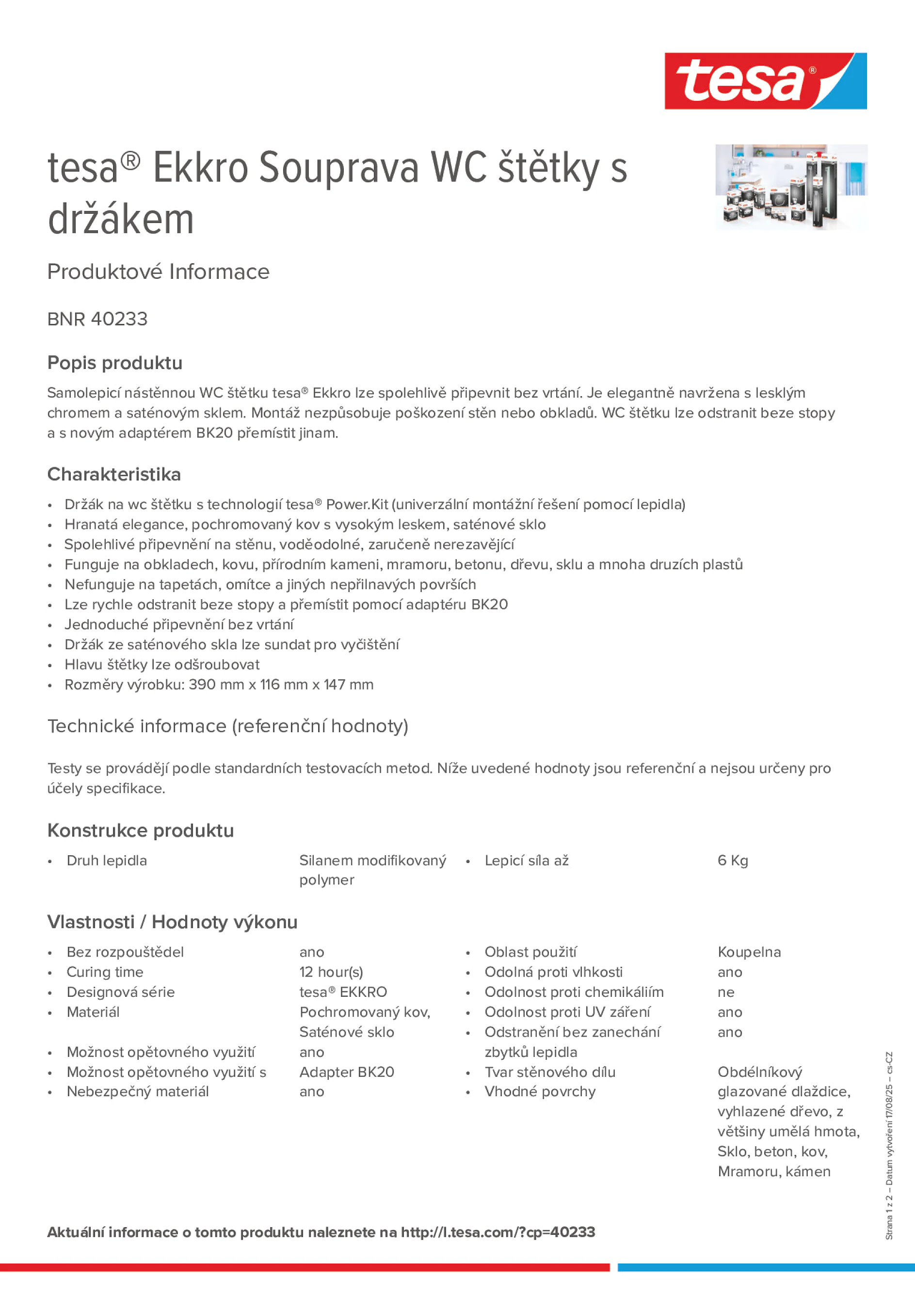 Product information_tesa® 40233_cs-CZ