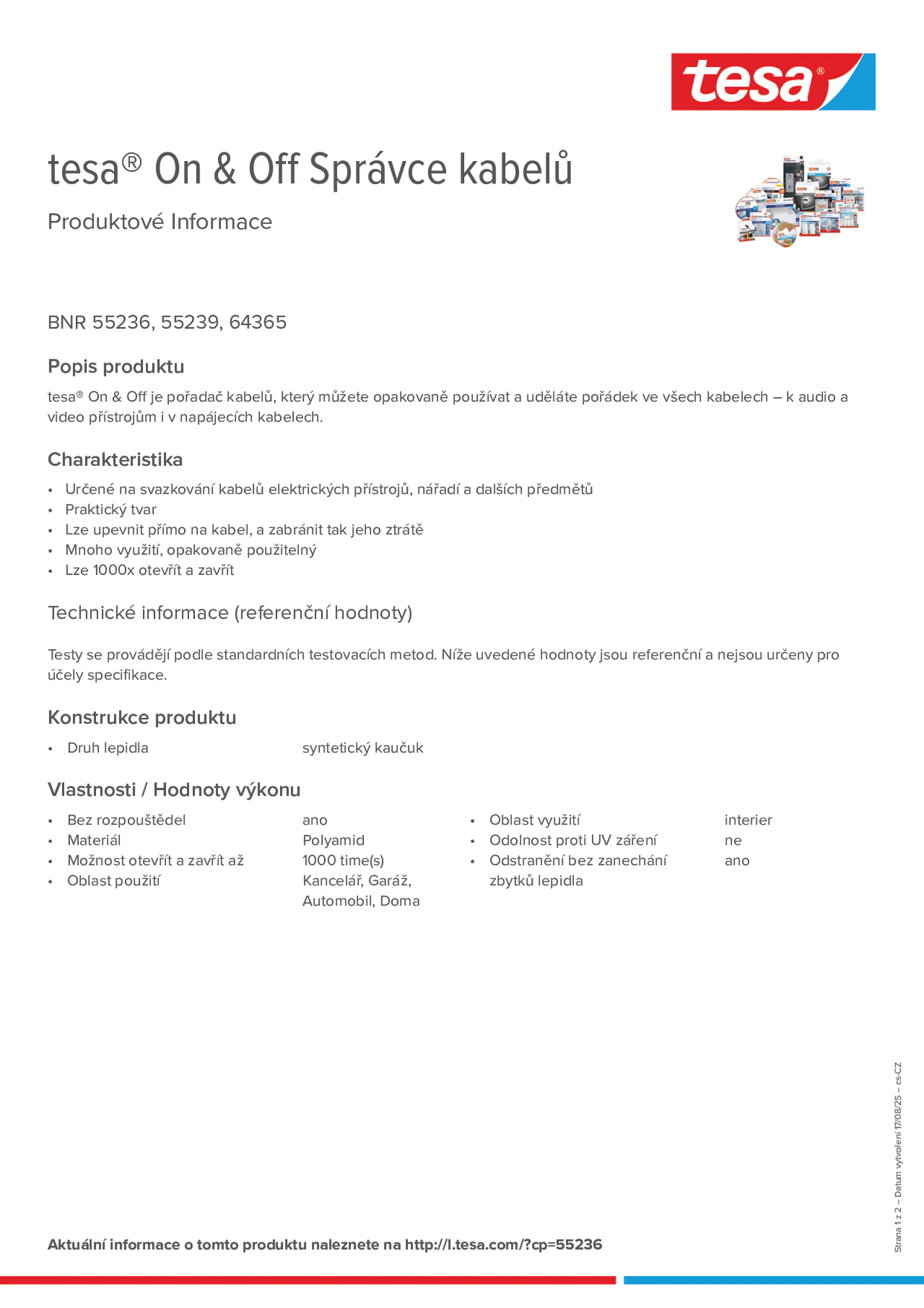Product information_tesa® On & Off 55236_cs-CZ