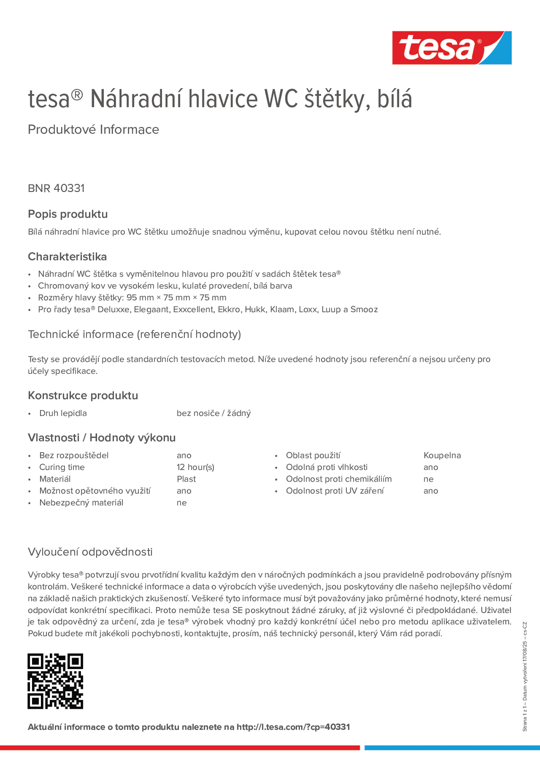 Product information_tesa® 40331_cs-CZ