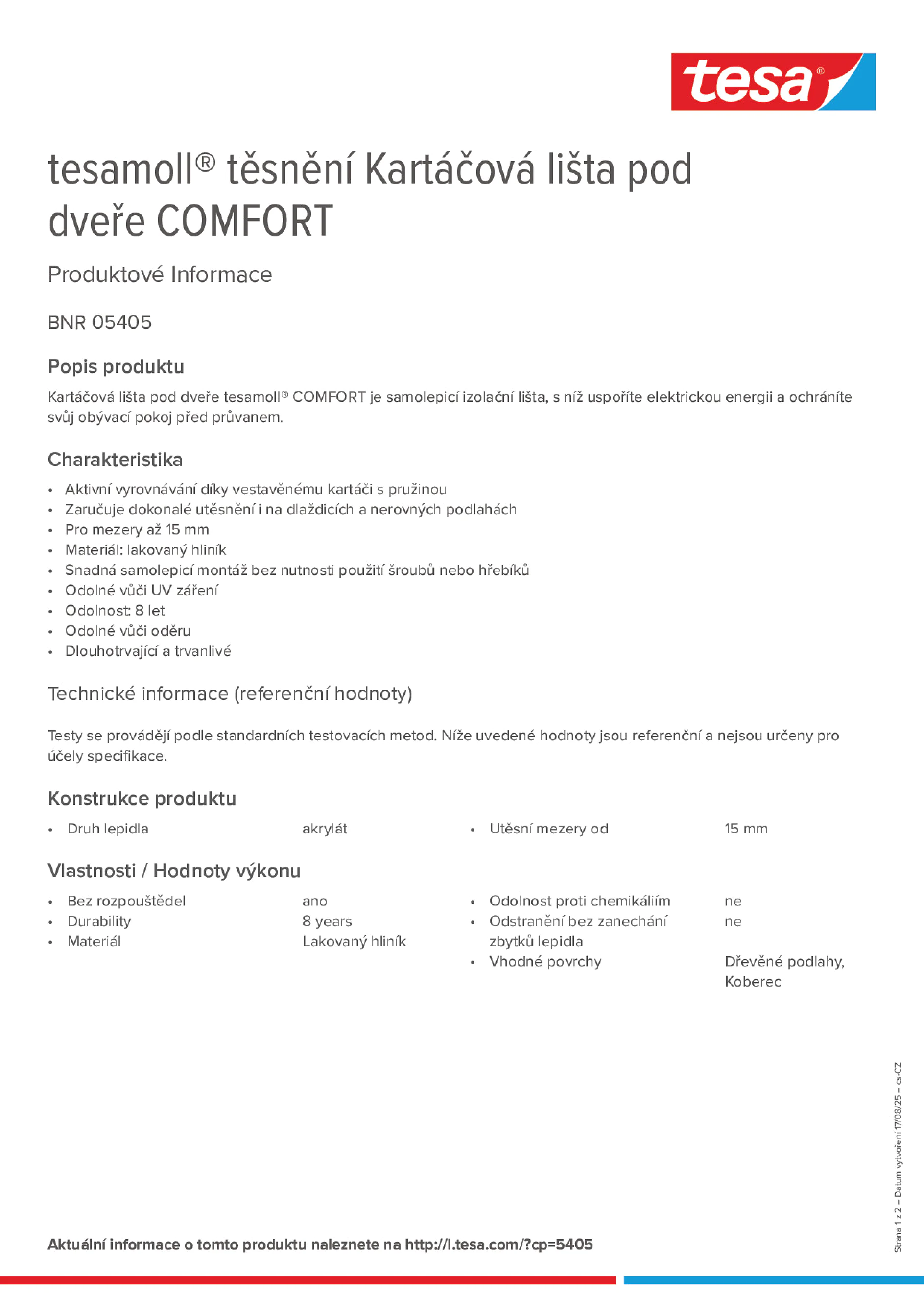 Product information_tesamoll® 05405_cs-CZ