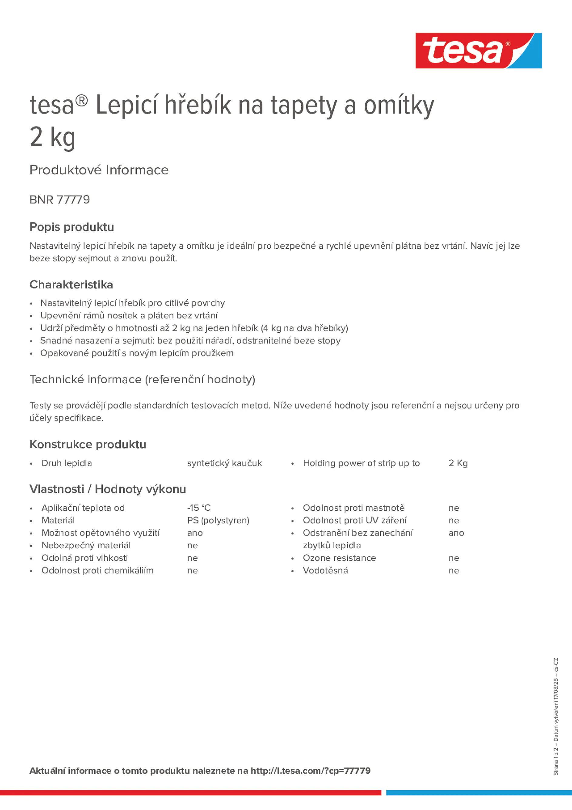 Product information_tesa® 77779_cs-CZ