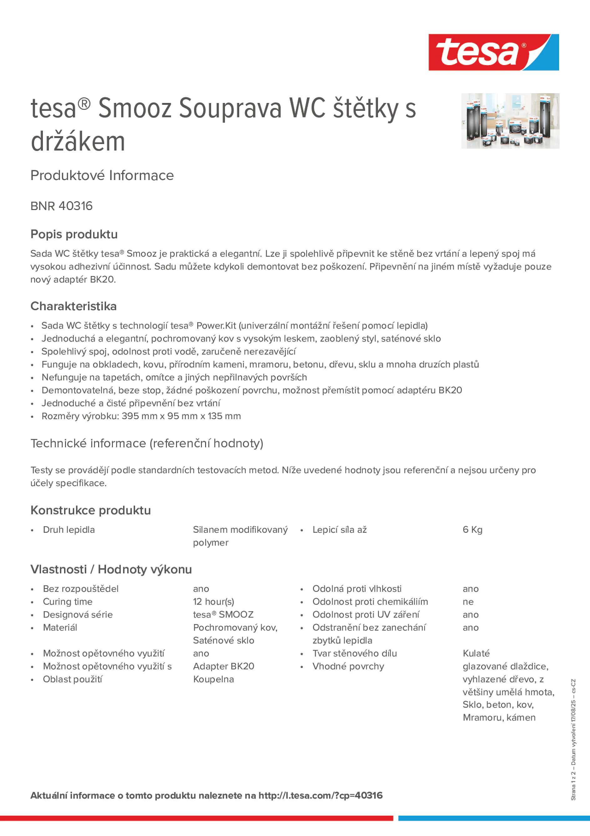 Product information_tesa® 40316_cs-CZ