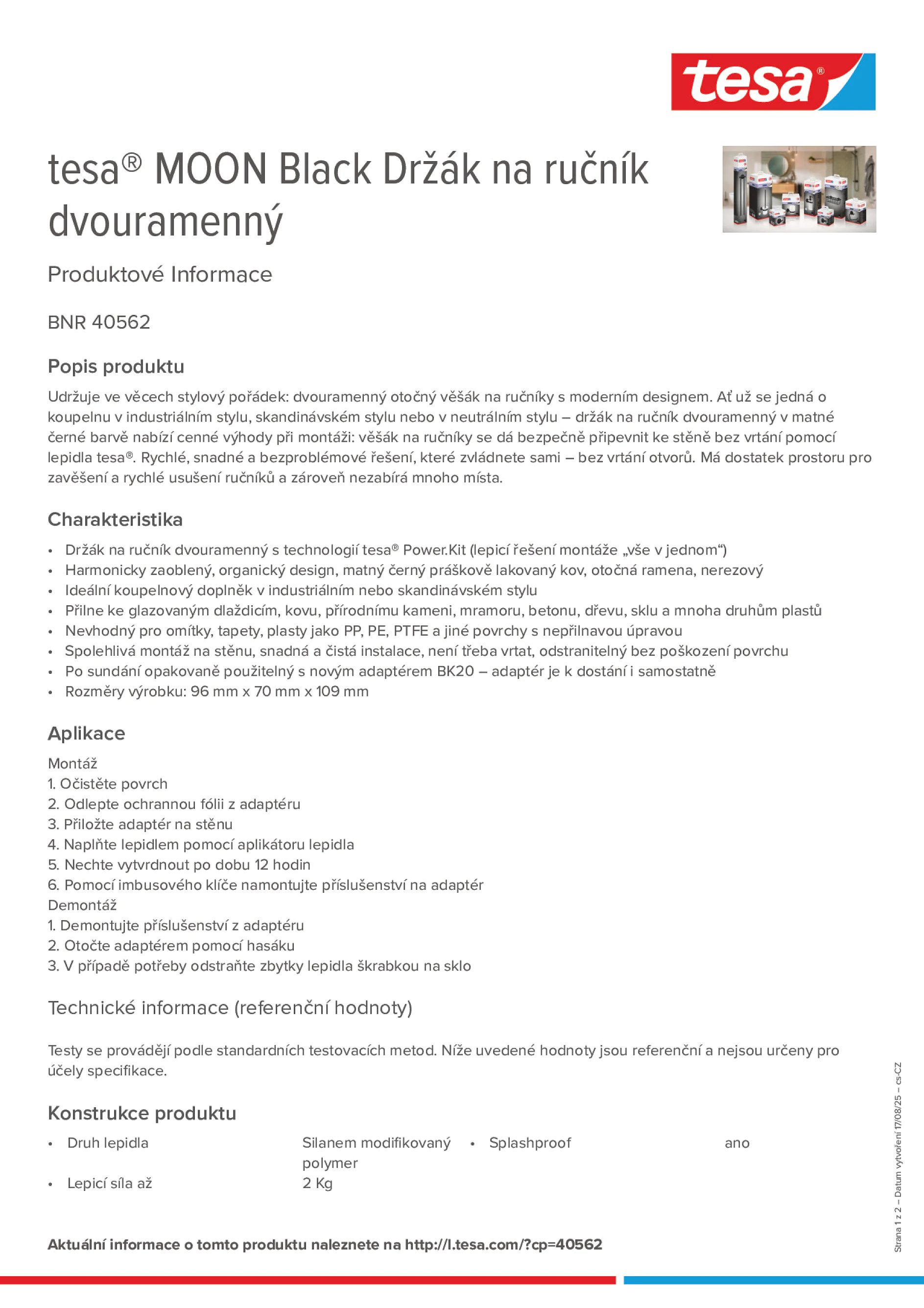 Product information_tesa® 40562_cs-CZ