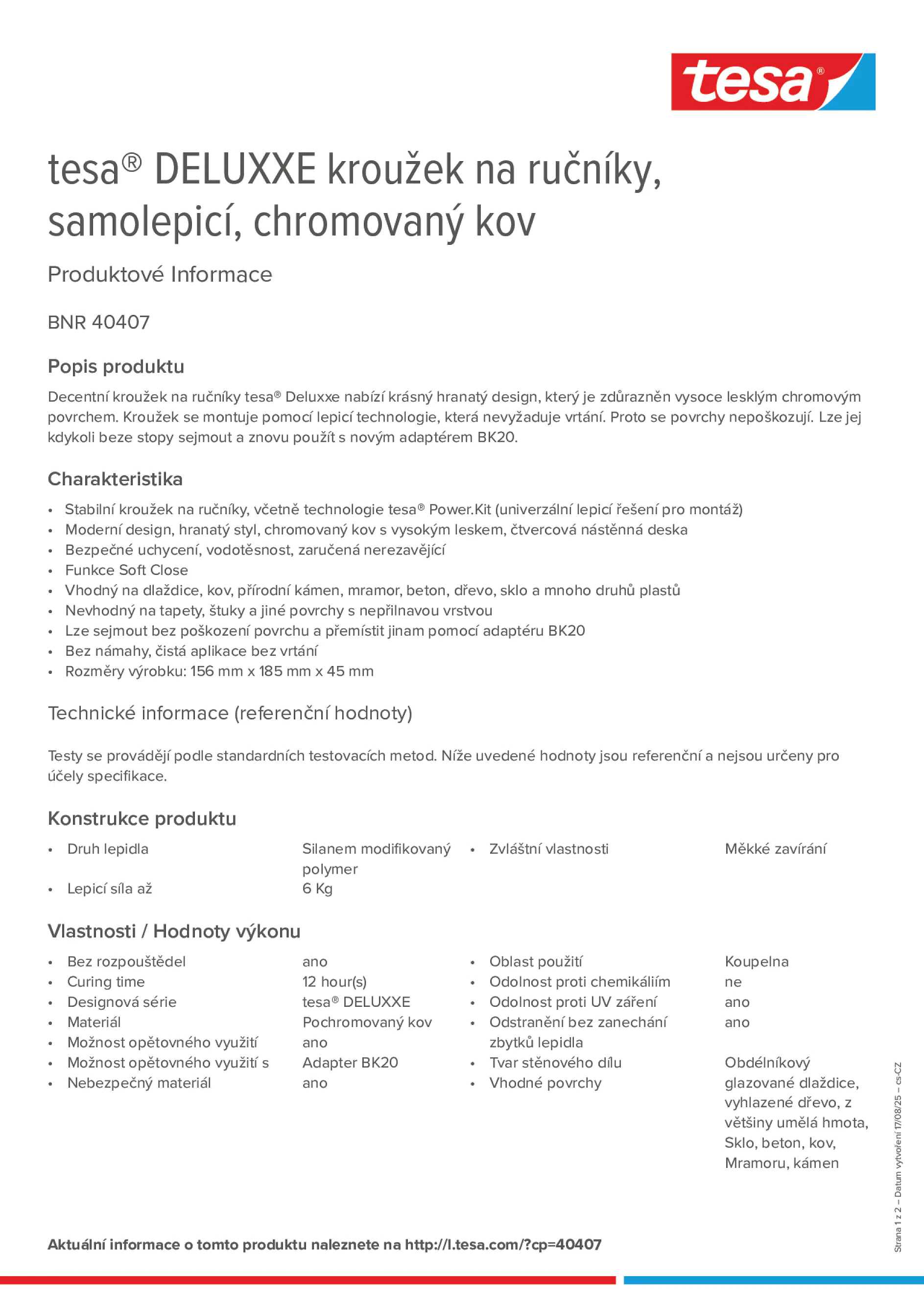 Product information_tesa® 40407_cs-CZ