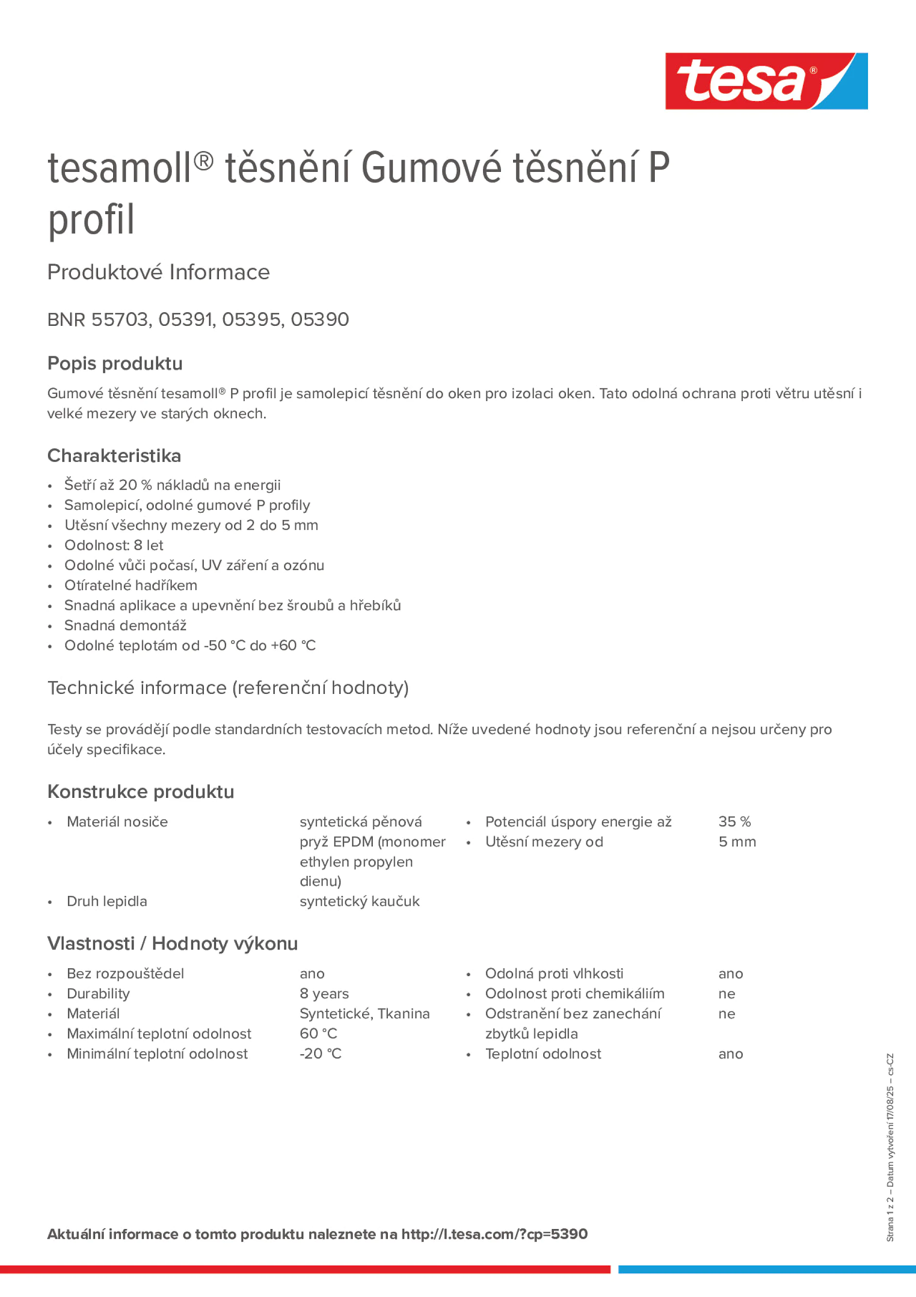 Product information_tesamoll® 5366_cs-CZ