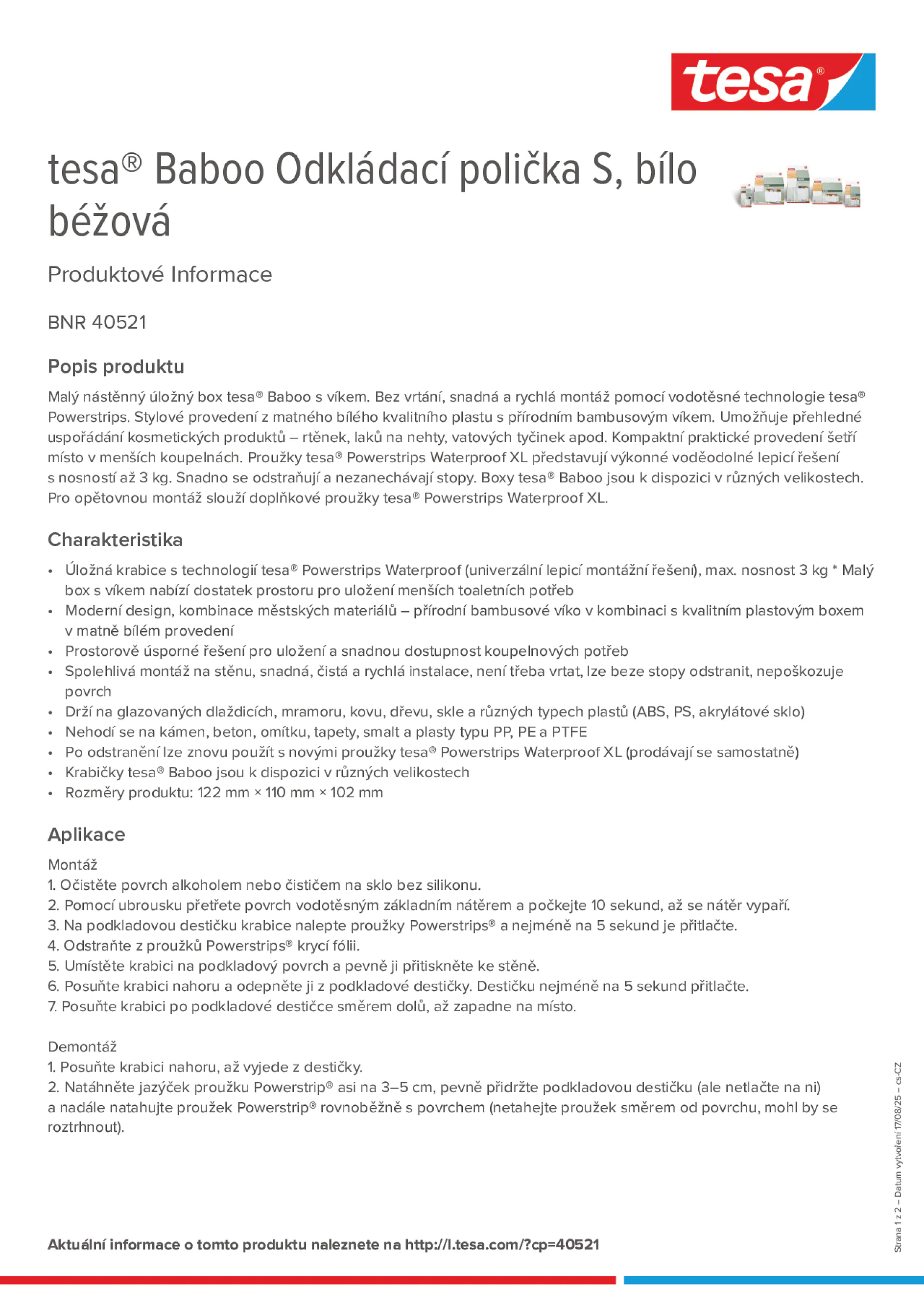 Product information_tesa® 40521_cs-CZ