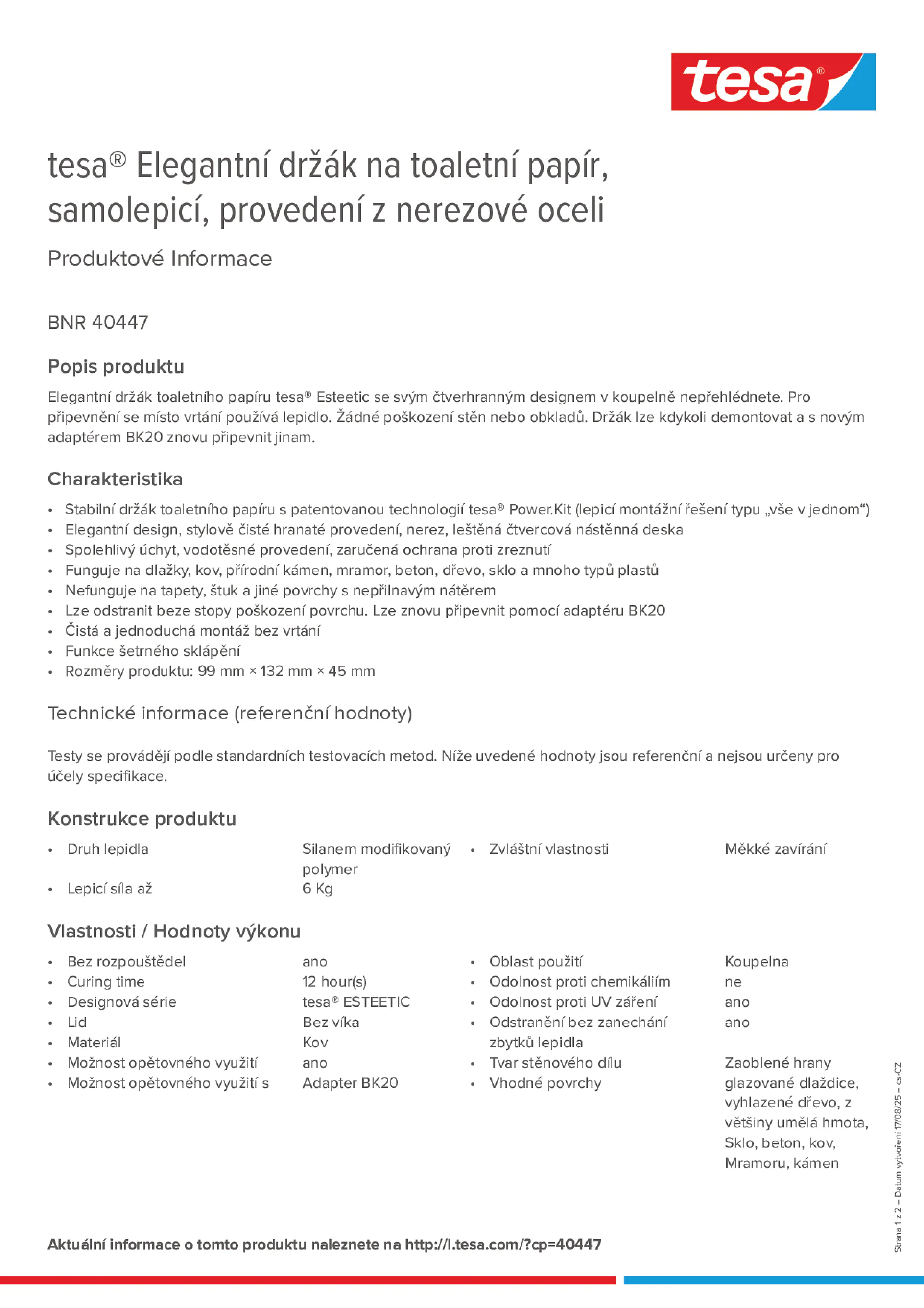 Product information_tesa® 40447_cs-CZ