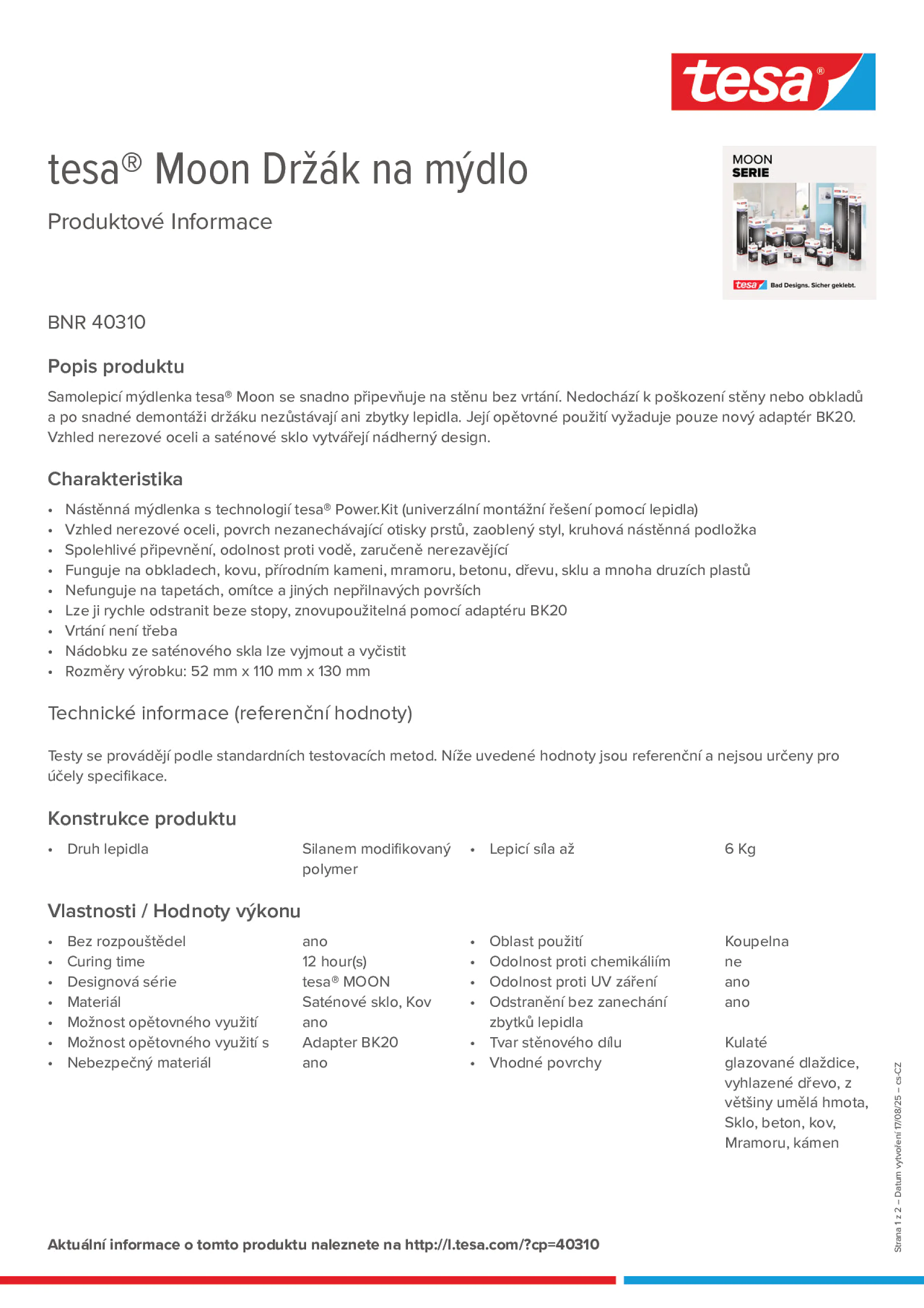 Product information_tesa® 40310_cs-CZ