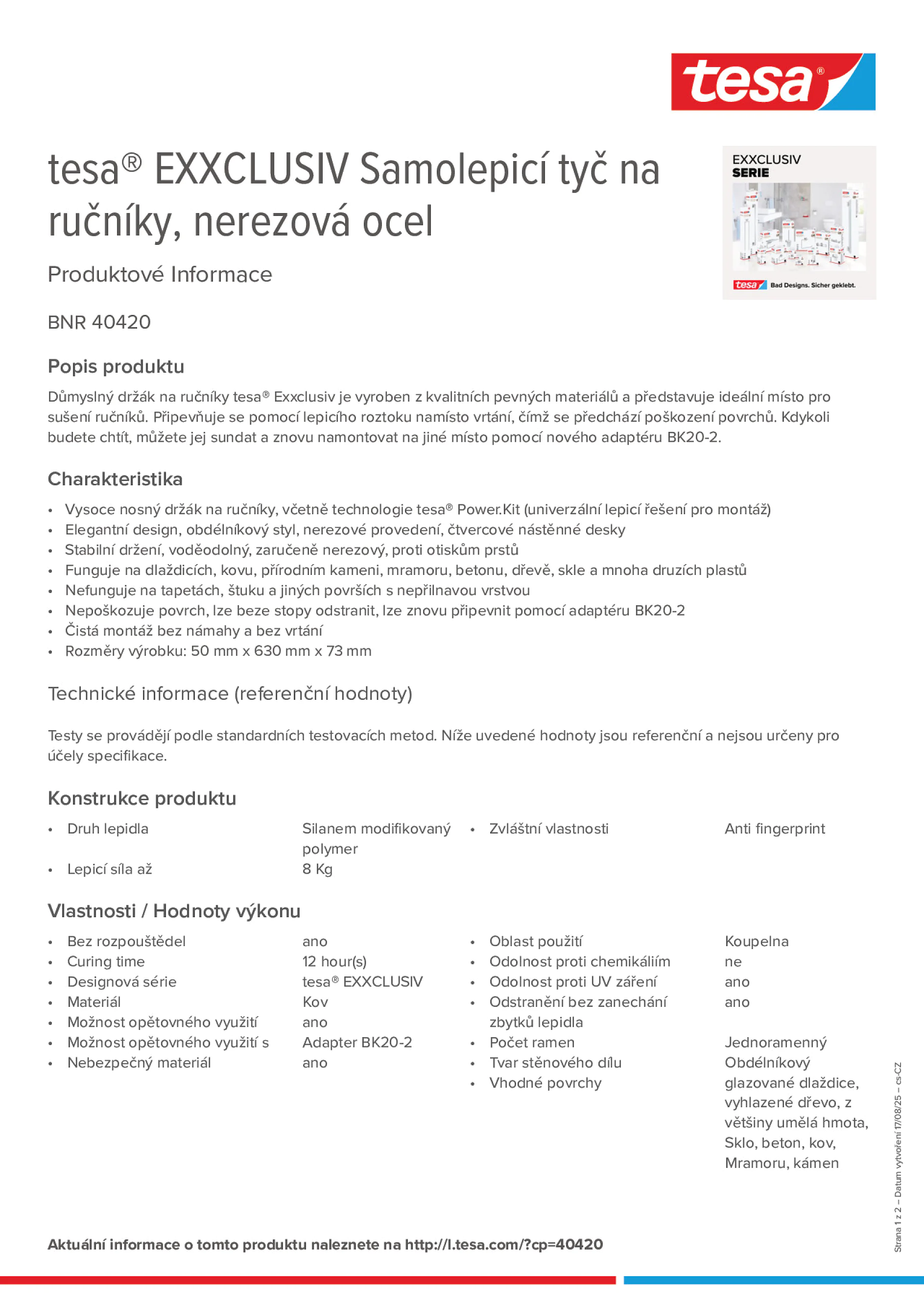 Product information_tesa® 40420_cs-CZ