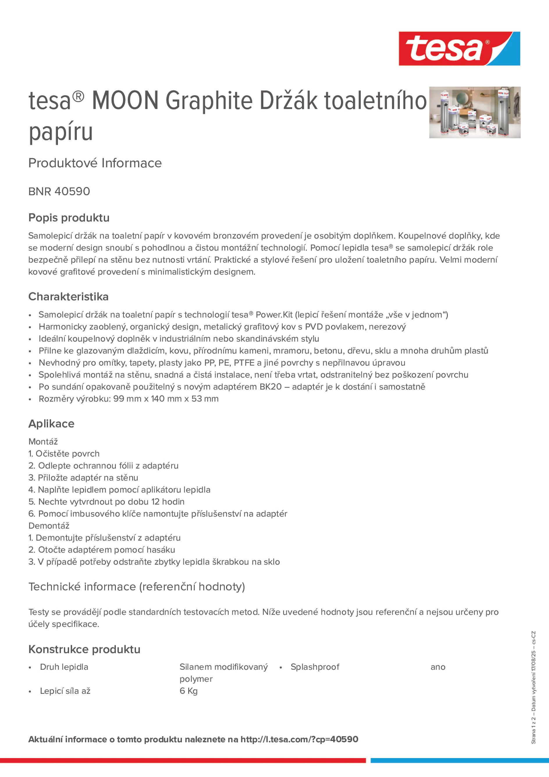 Product information_tesa® 40590_cs-CZ