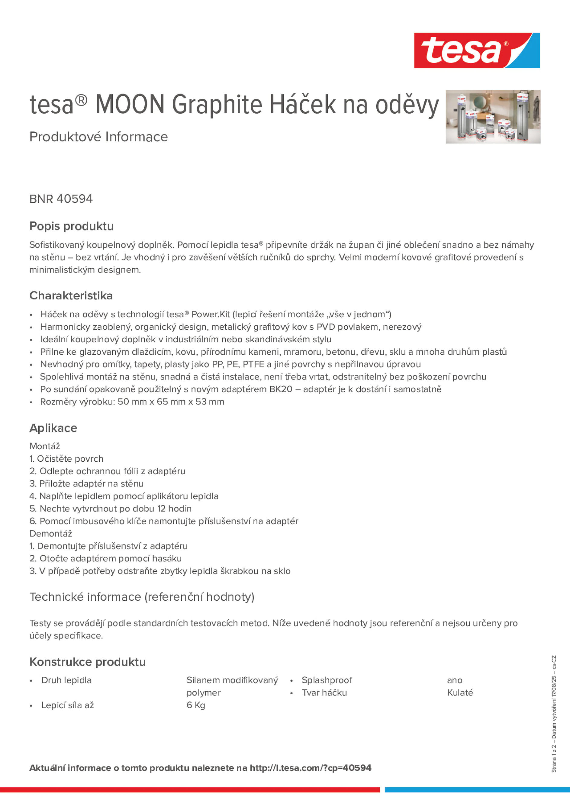 Product information_tesa® 40594_cs-CZ