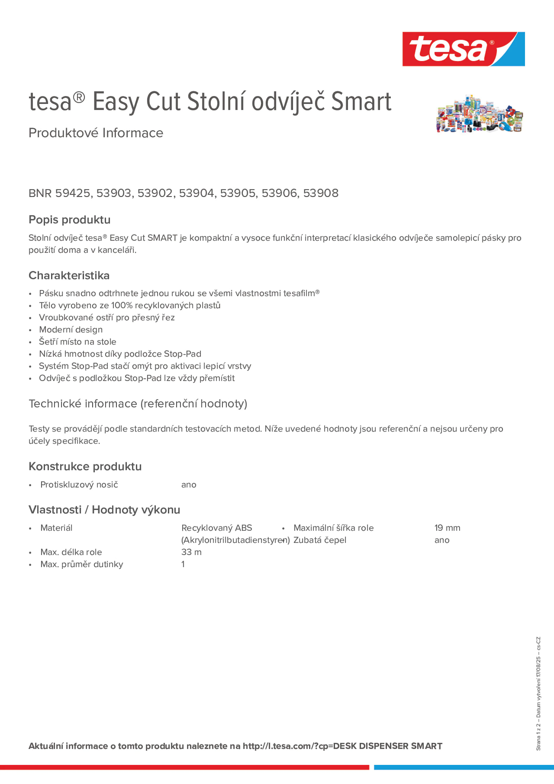 Product information_tesa® Easy Cut 53902_cs-CZ
