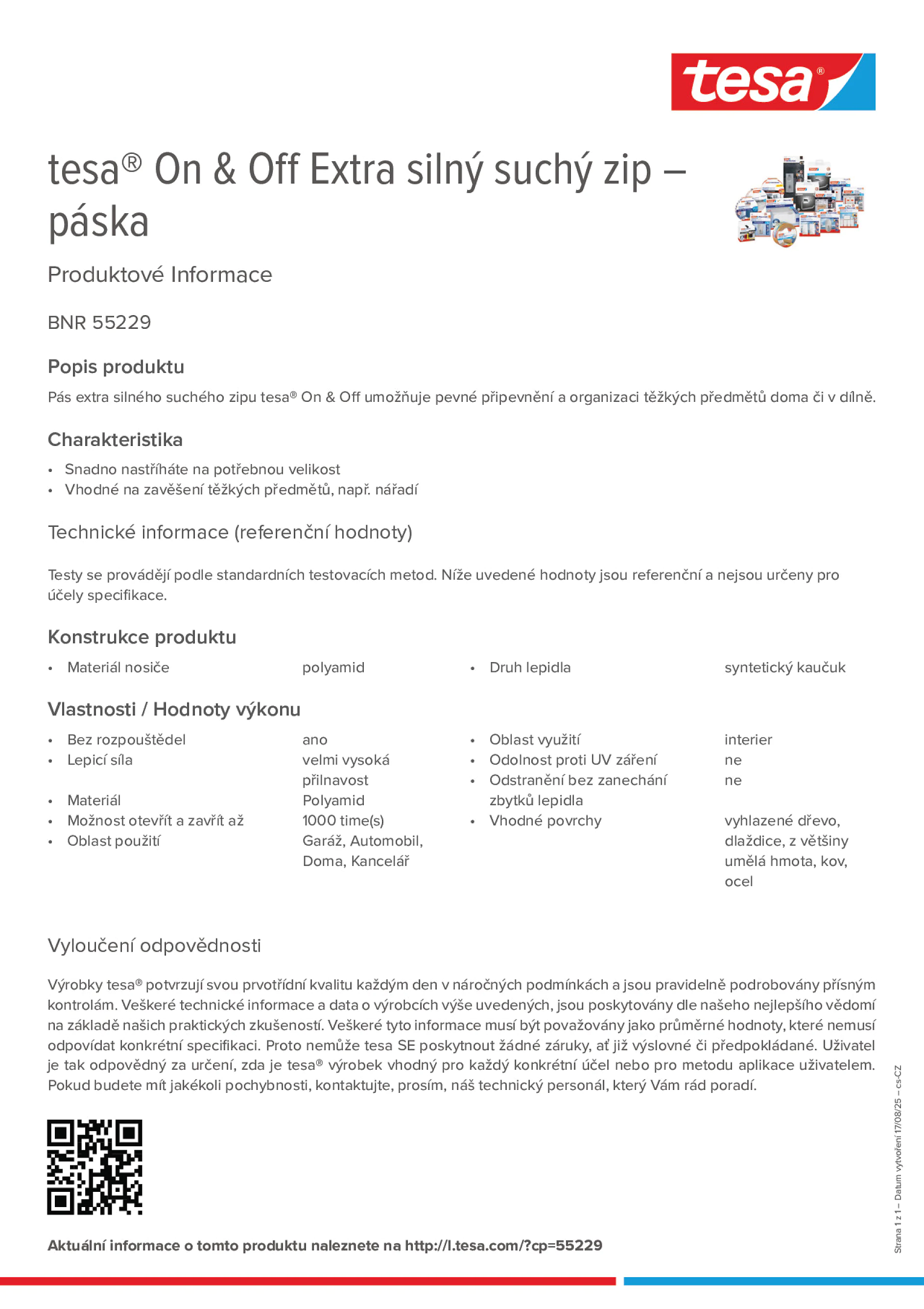 Product information_tesa® On & Off 55229_cs-CZ