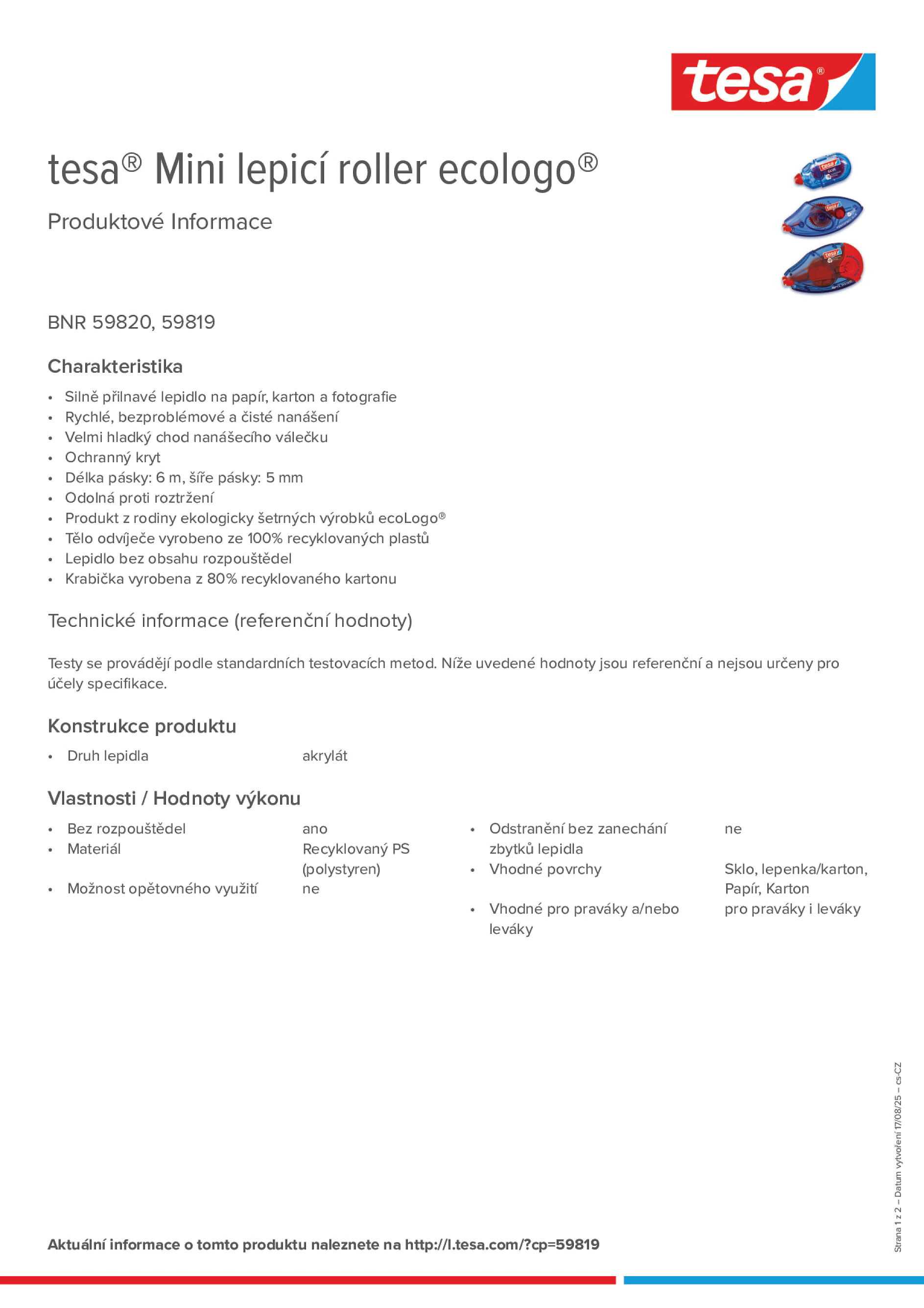 Product information_tesa® 59819_cs-CZ