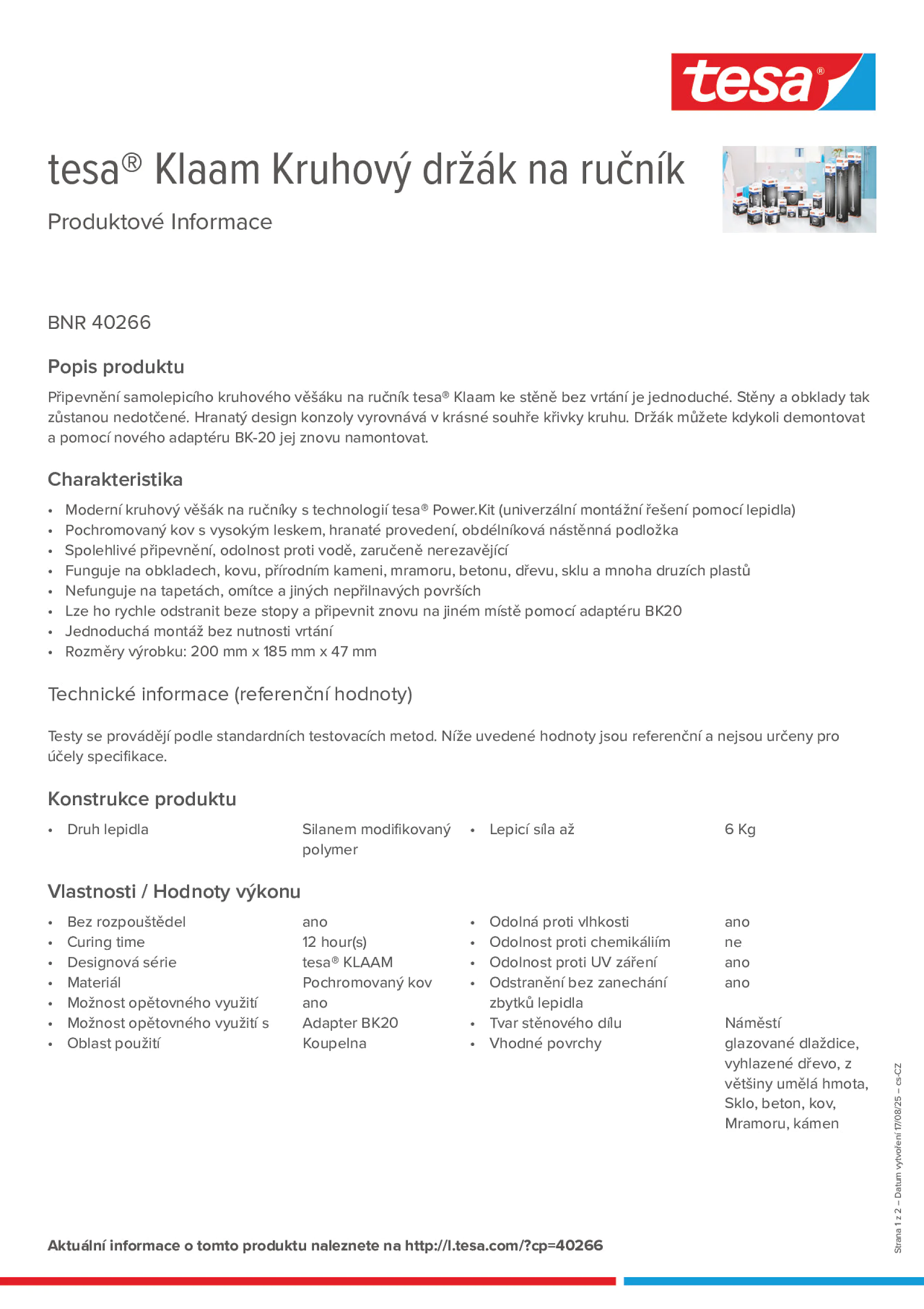 Product information_tesa® 40266_cs-CZ