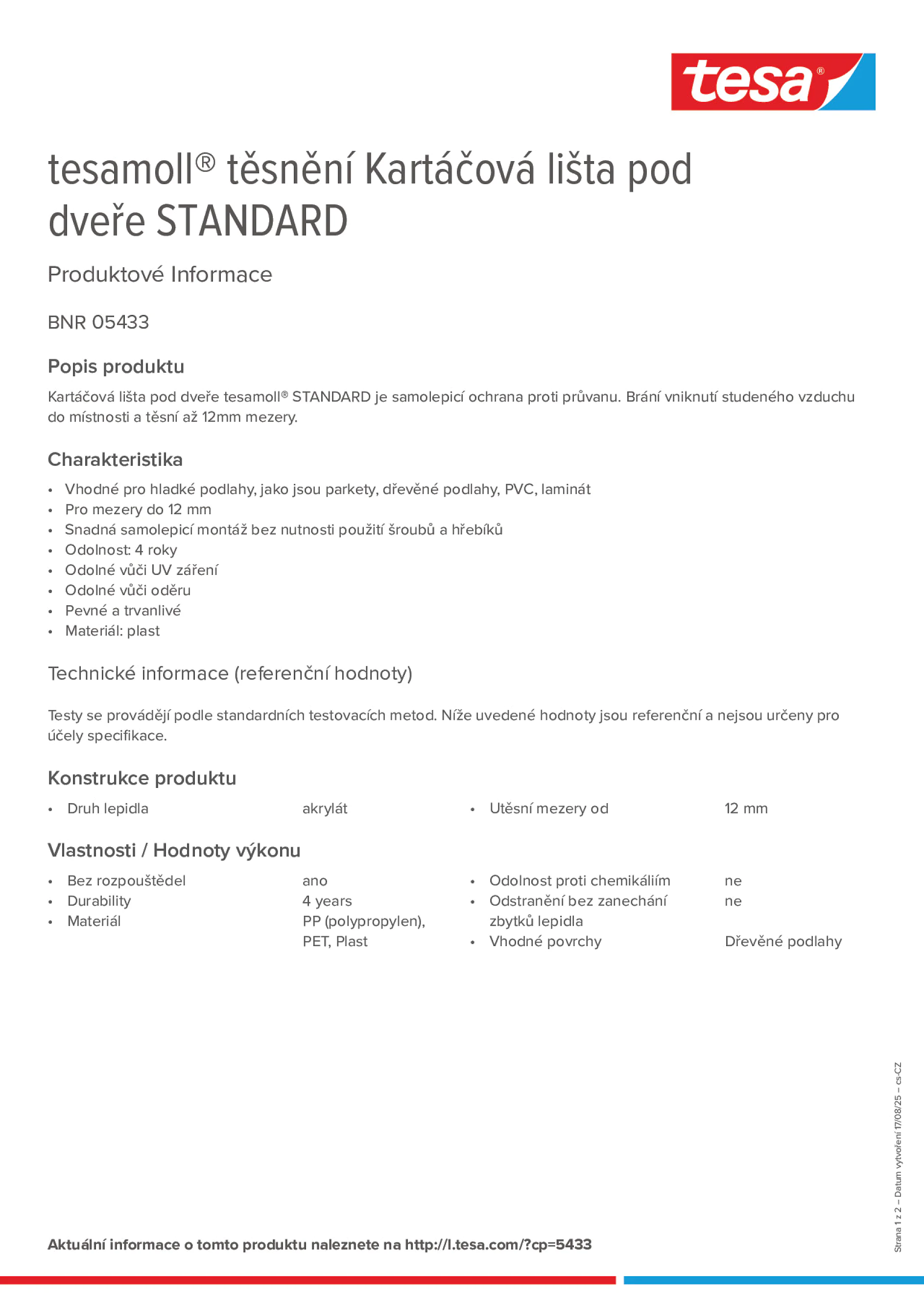 Product information_tesamoll® 05433_cs-CZ