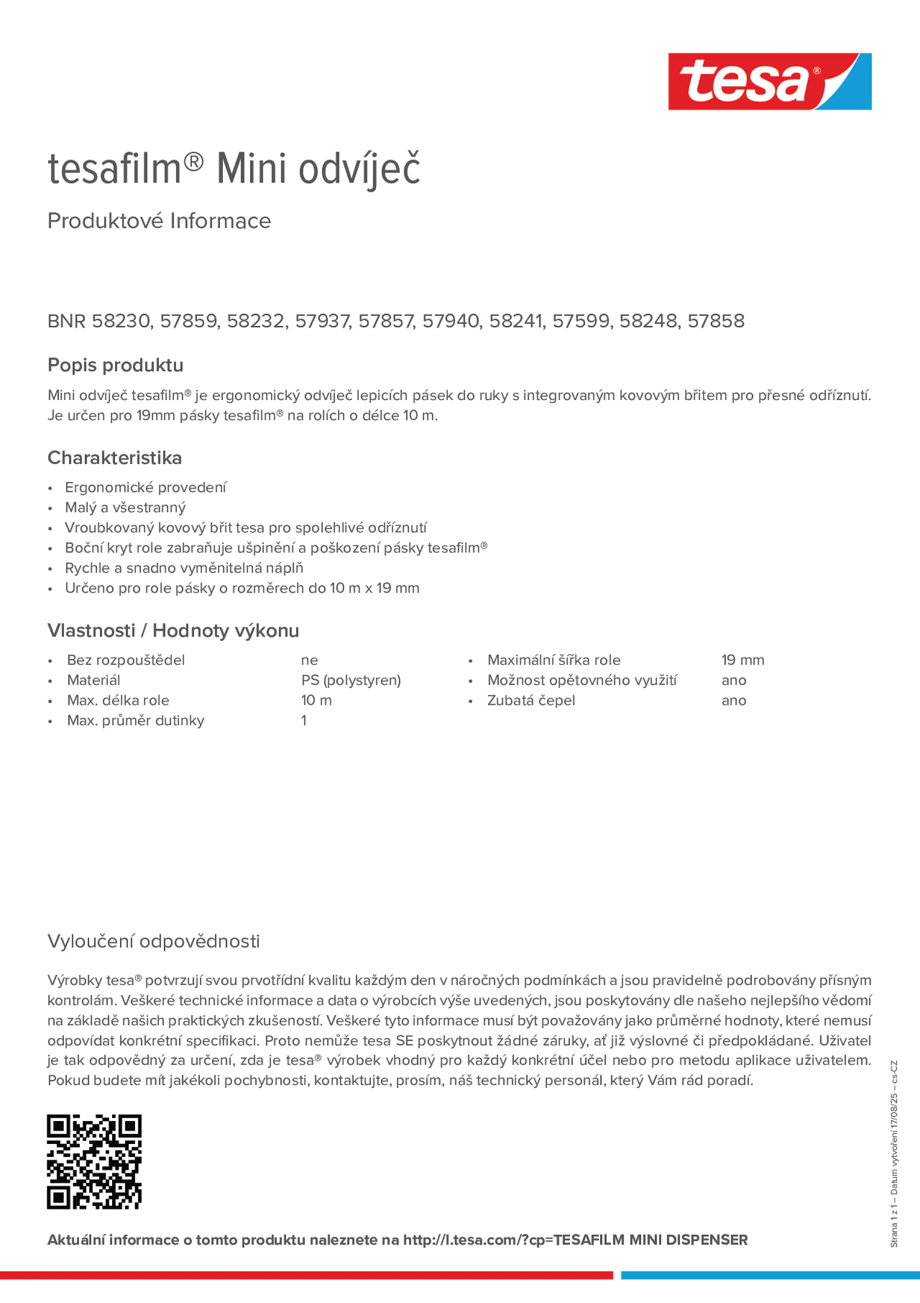 Product information_tesafilm® 57599_cs-CZ