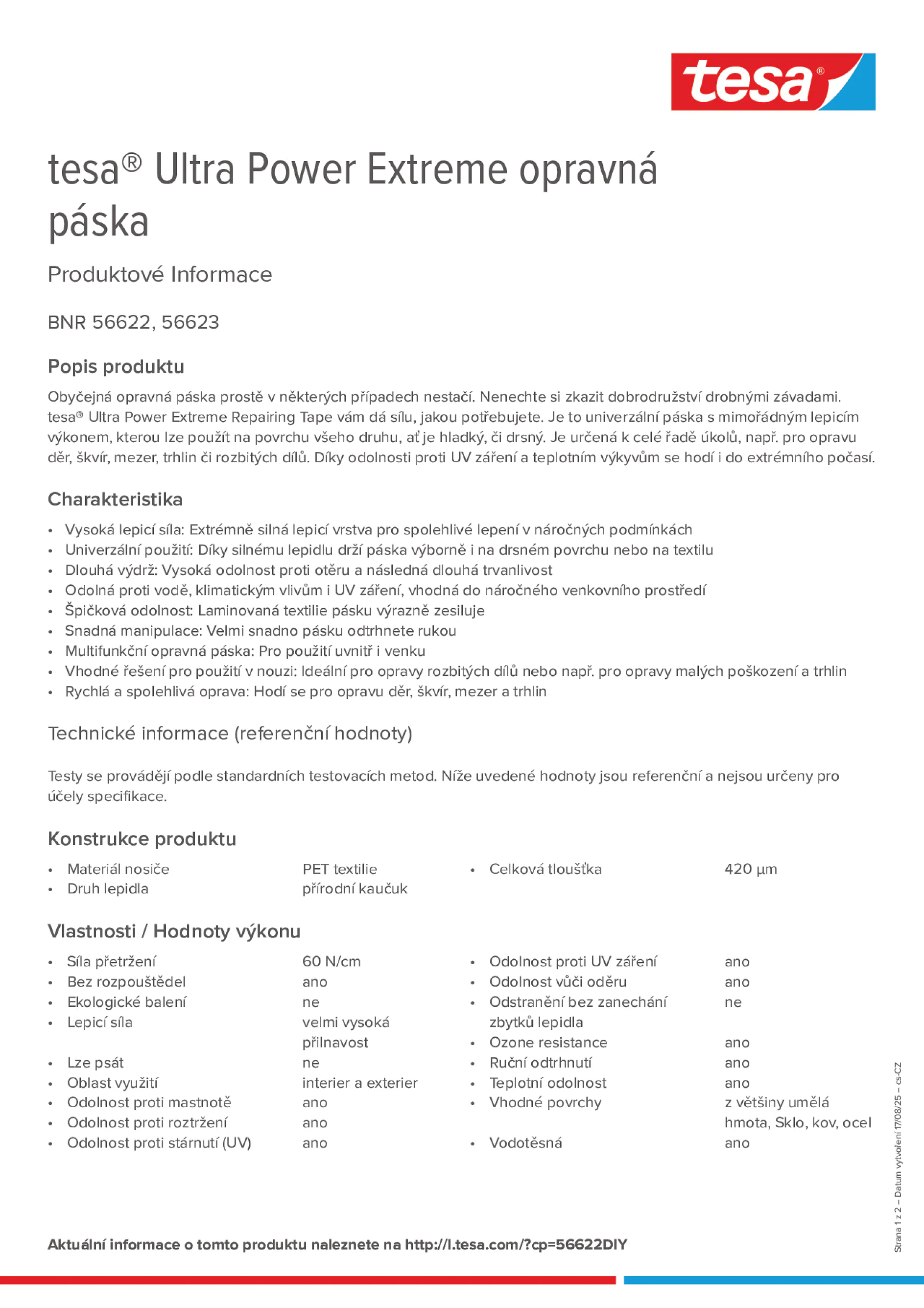 Product information_tesa® 56622_cs-CZ