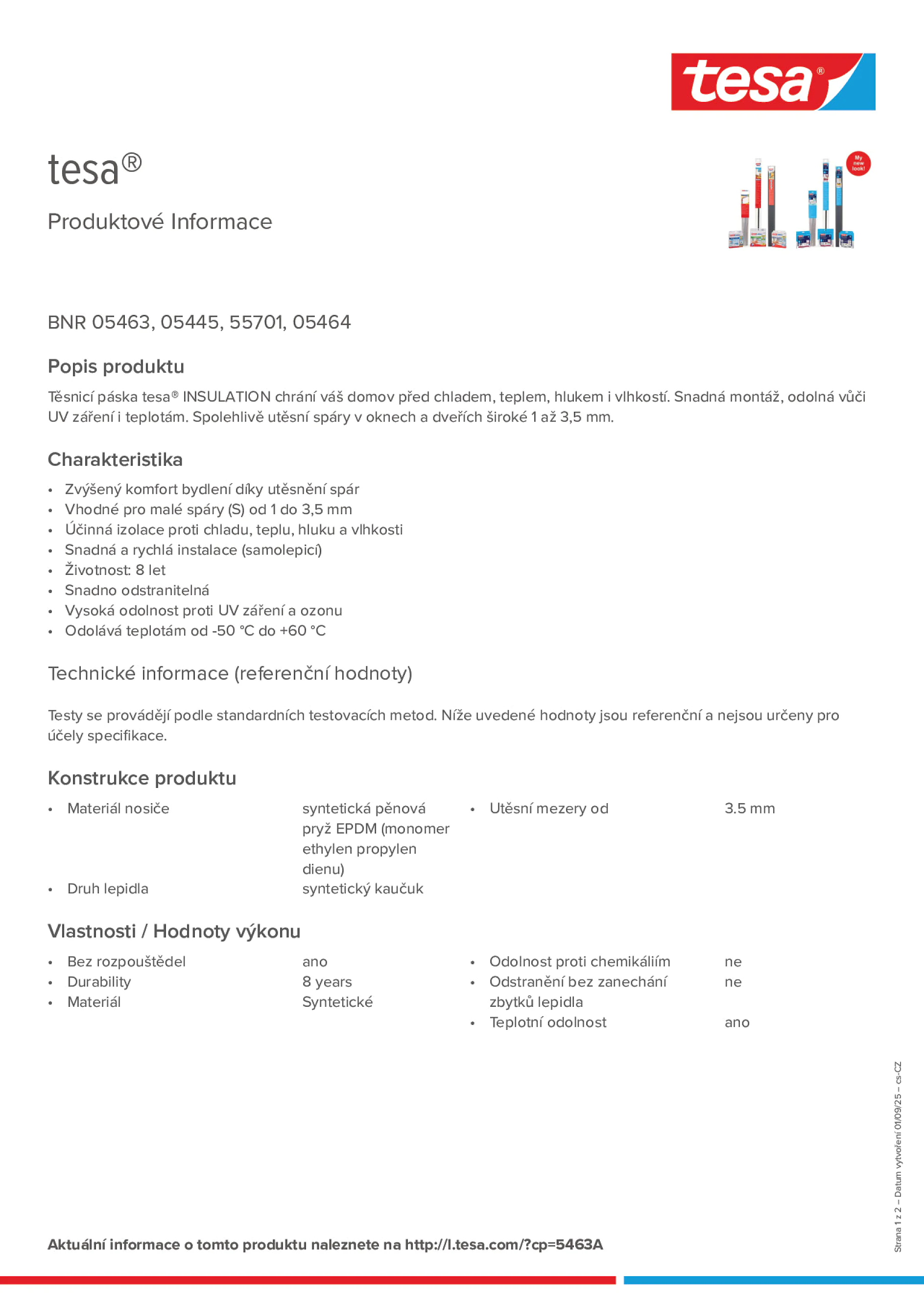 Product information_tesa® 05463_cs-CZ