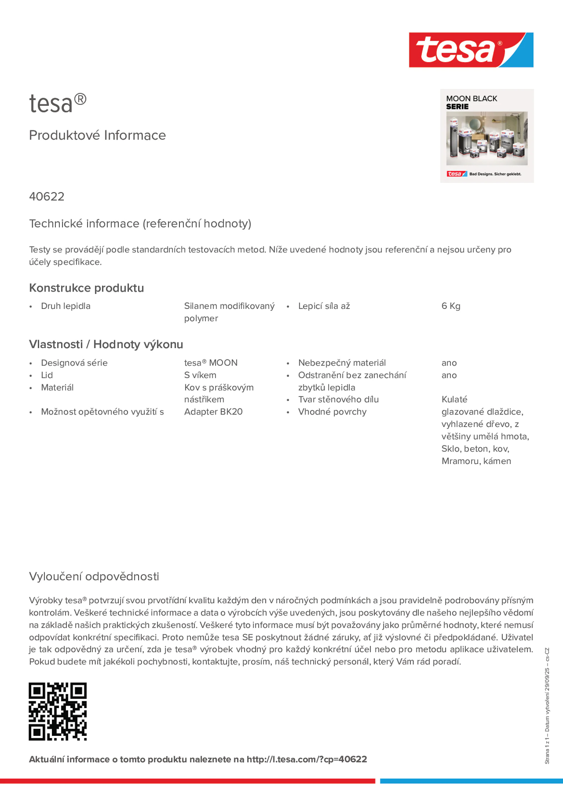 Product information_tesa® 40622_cs-CZ