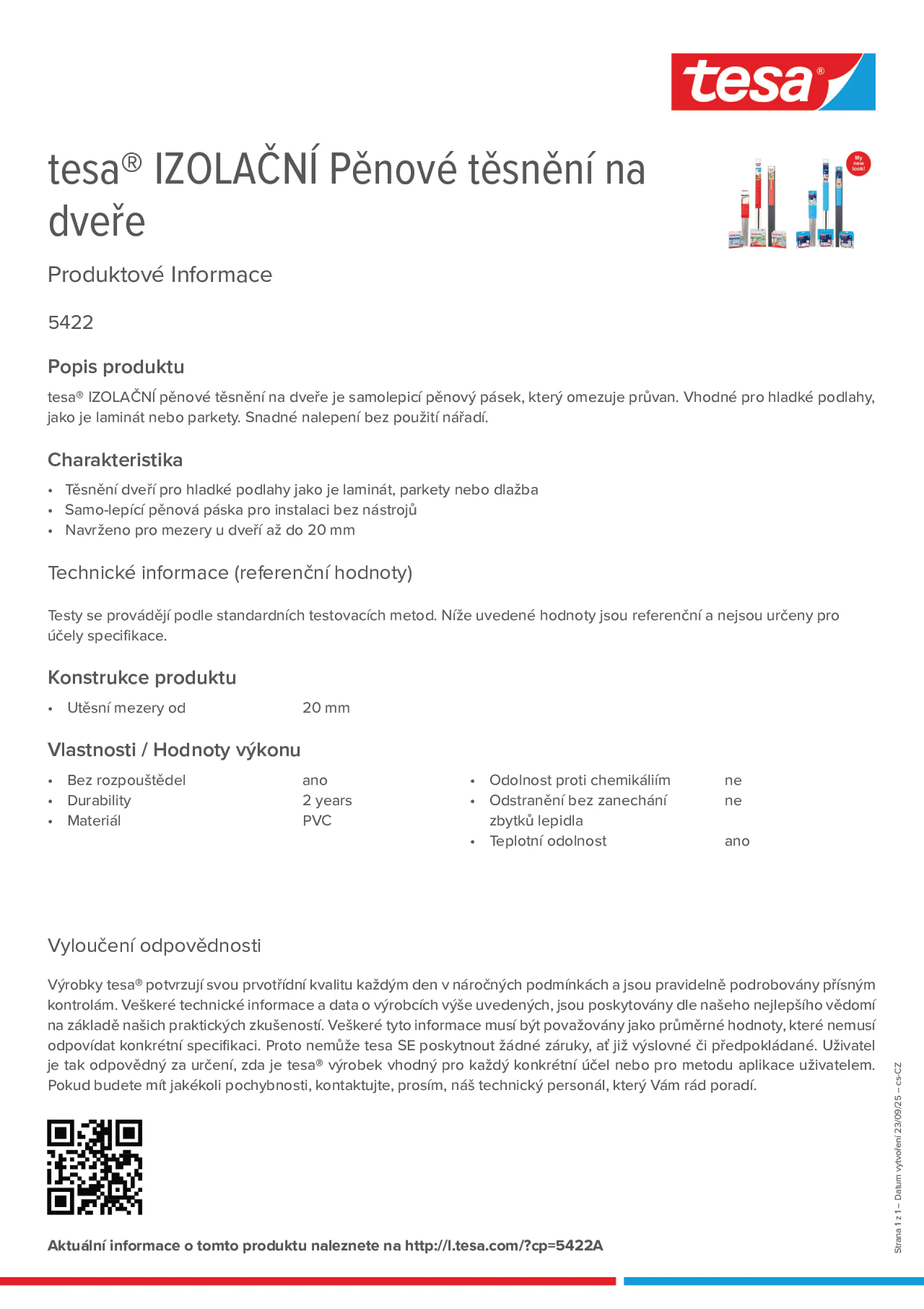 Product information_tesa® 05422_cs-CZ