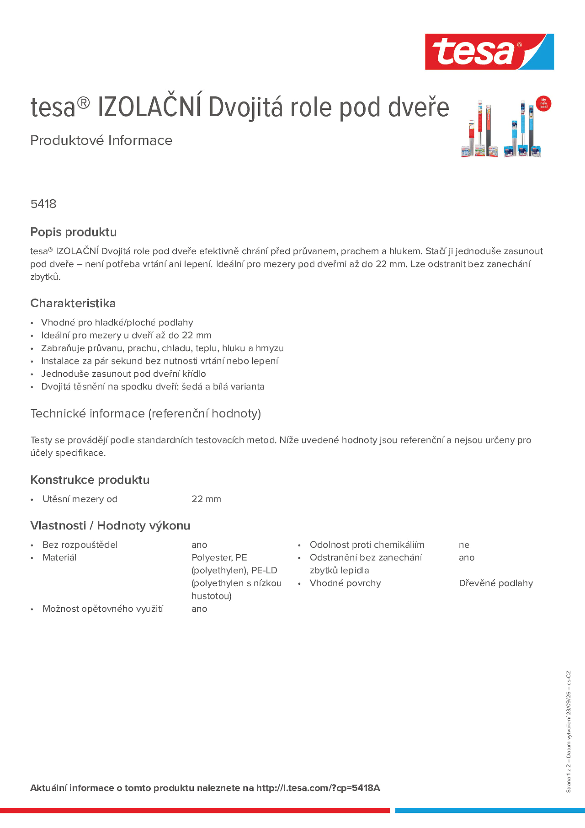 Product information_tesa® 05418_cs-CZ