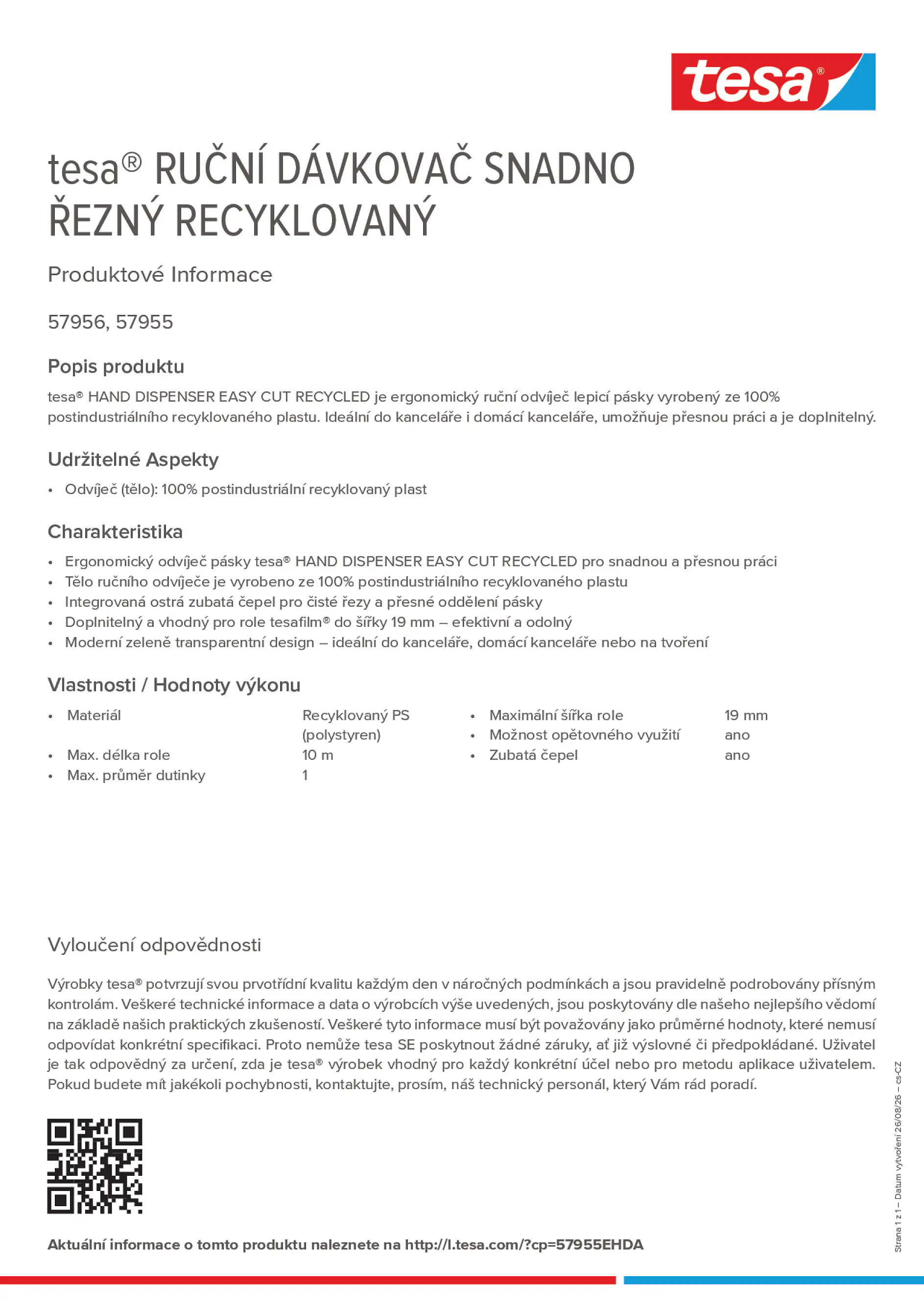 Product information_tesa® 57955EHDA_cs-CZ