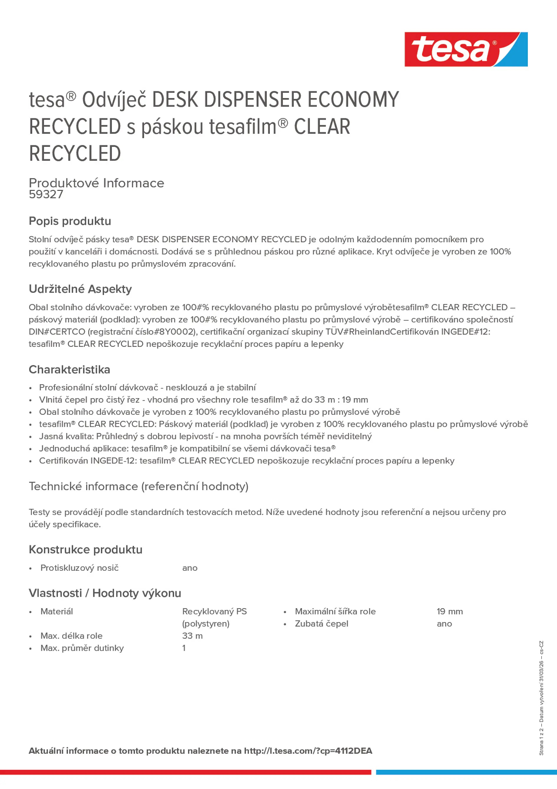 Product information_tesa® 4112DEA_cs-CZ