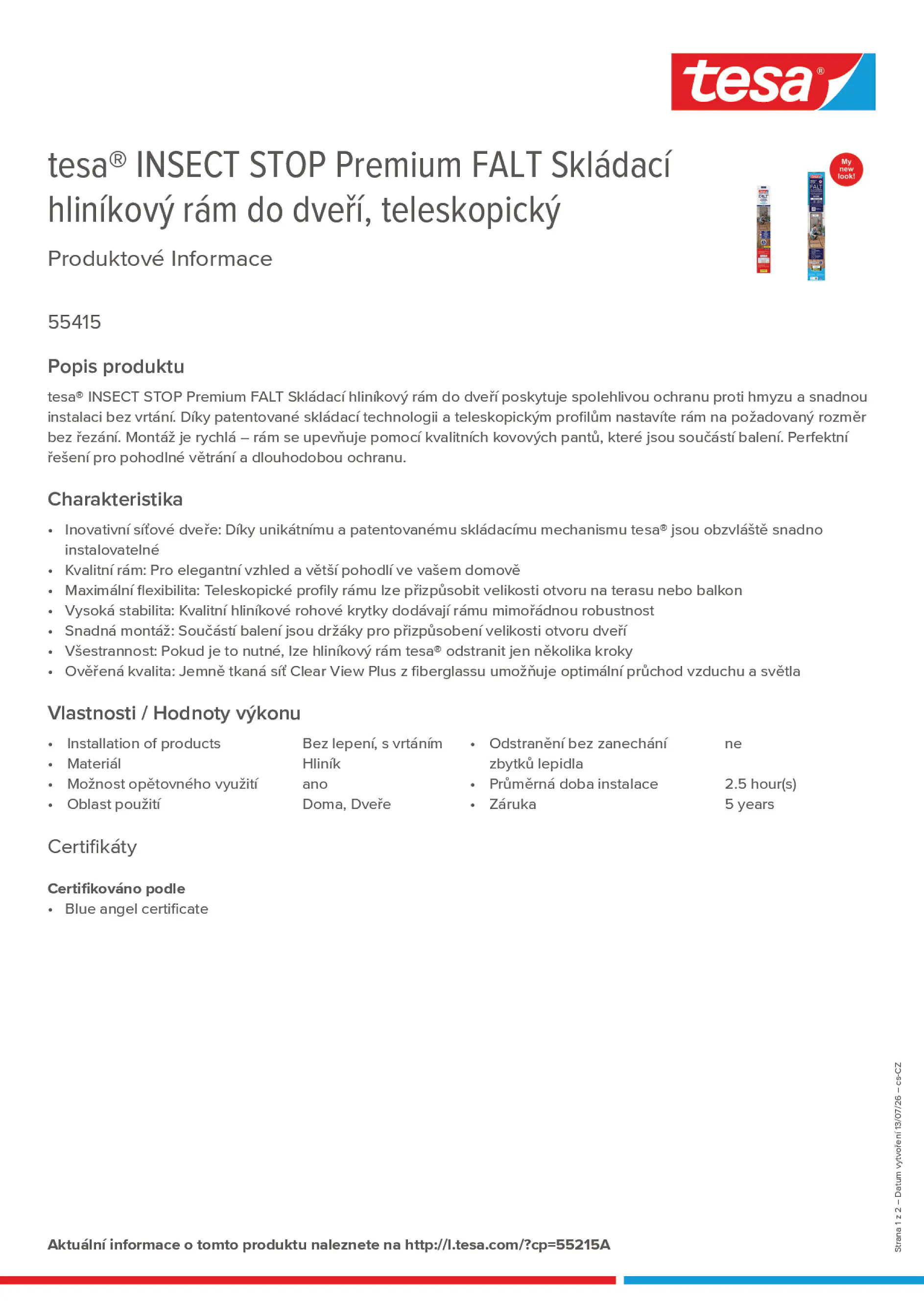 Product information_tesa® 55215A_cs-CZ