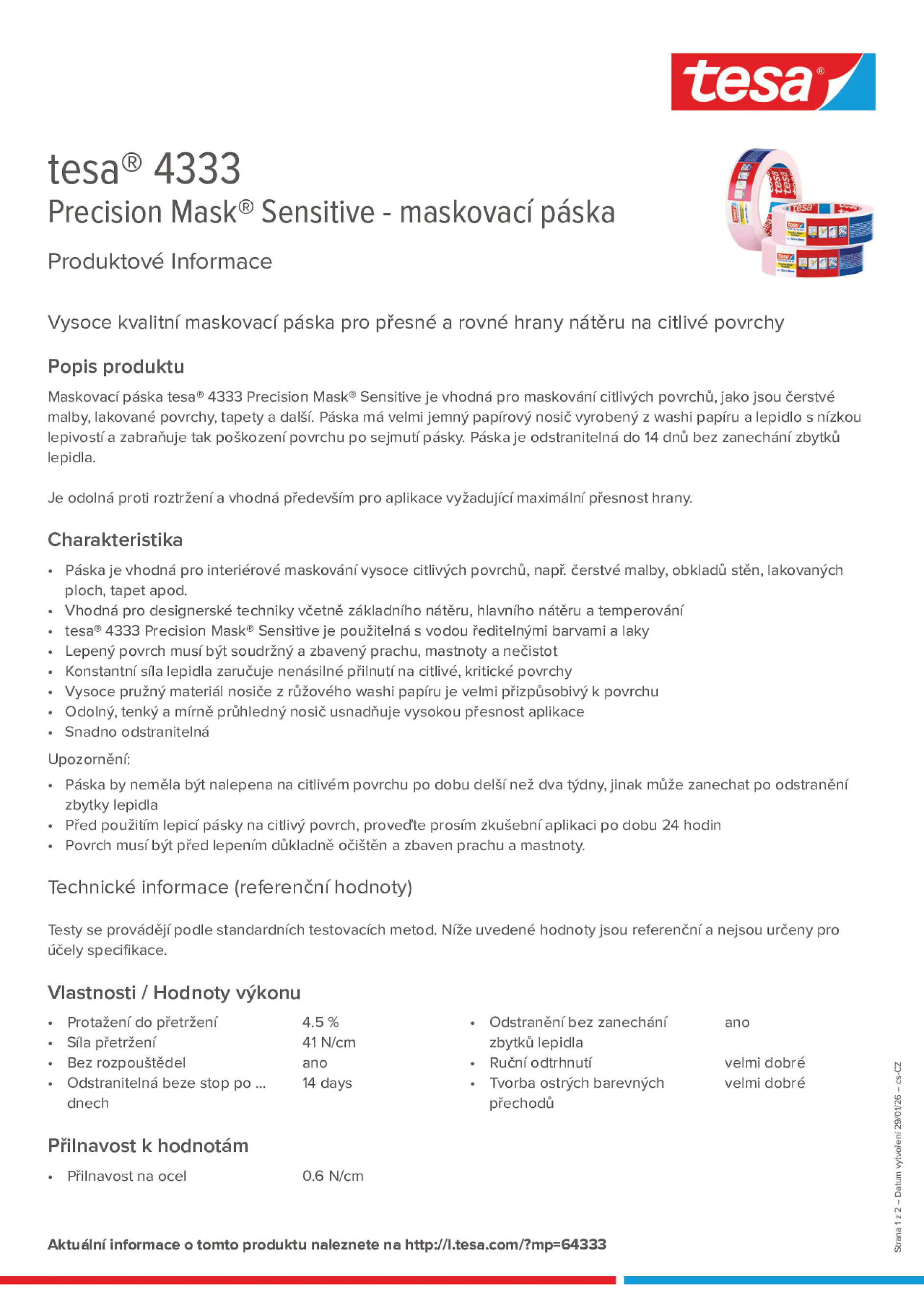 Product information_tesa® 04333_cs-CZ