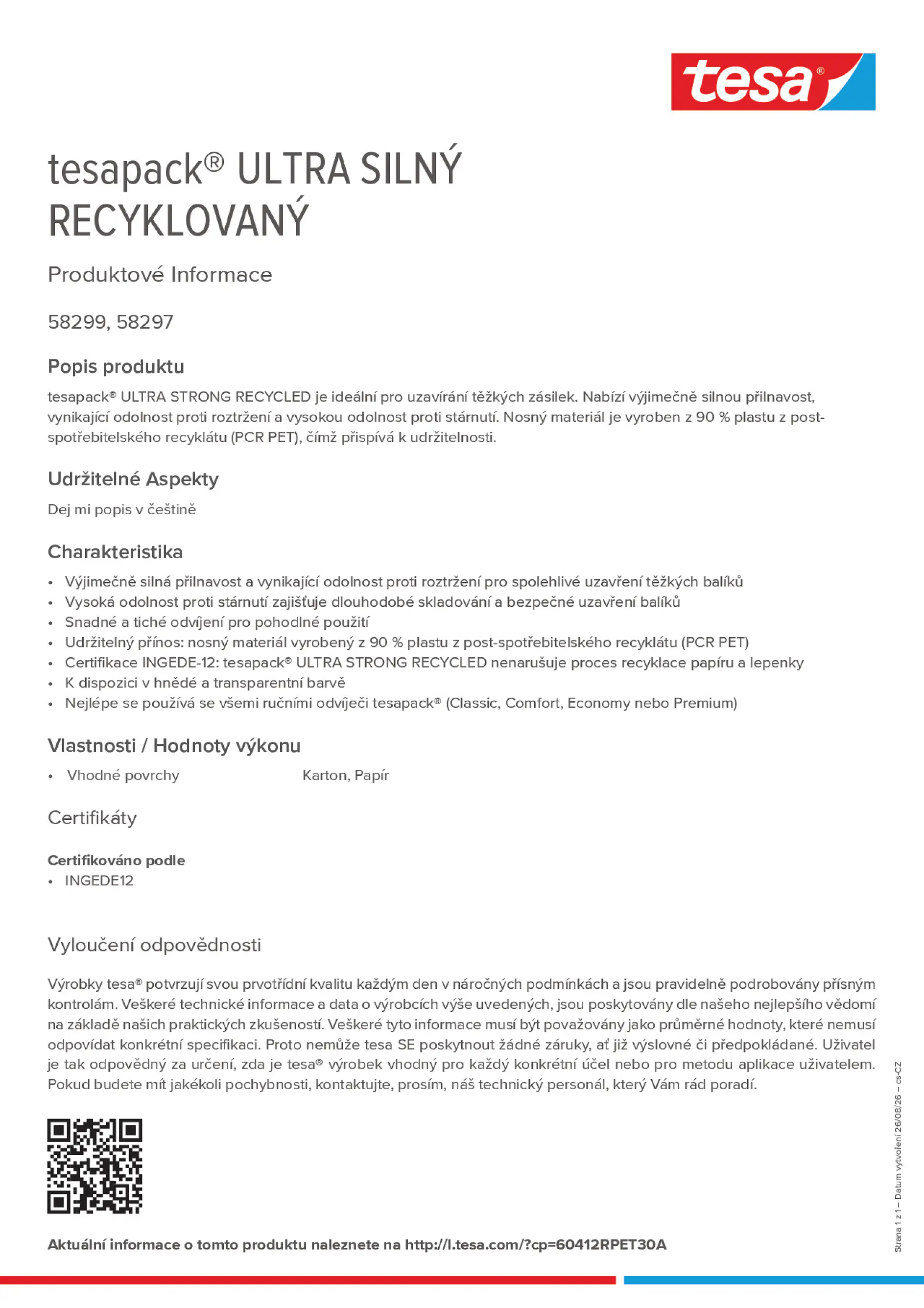 Product information_tesapack® 60412RPET30A_cs-CZ