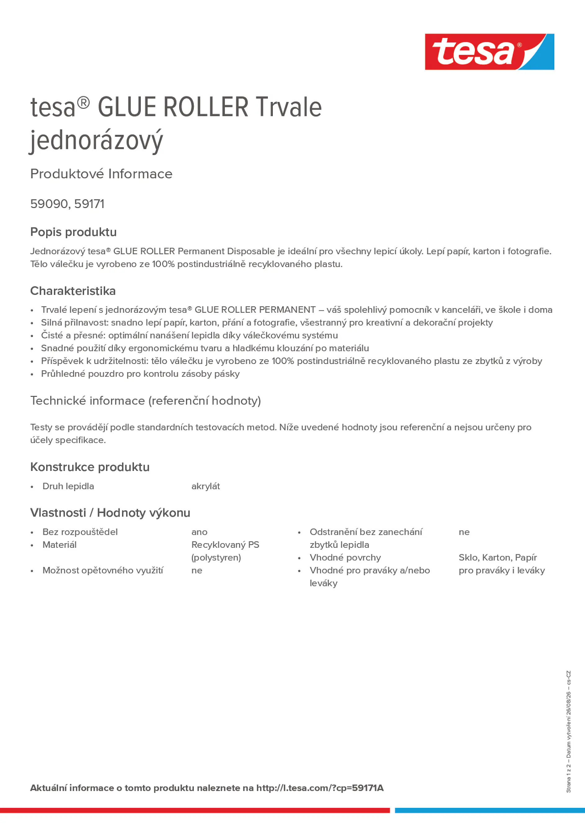 Product information_tesa® 59171A_cs-CZ
