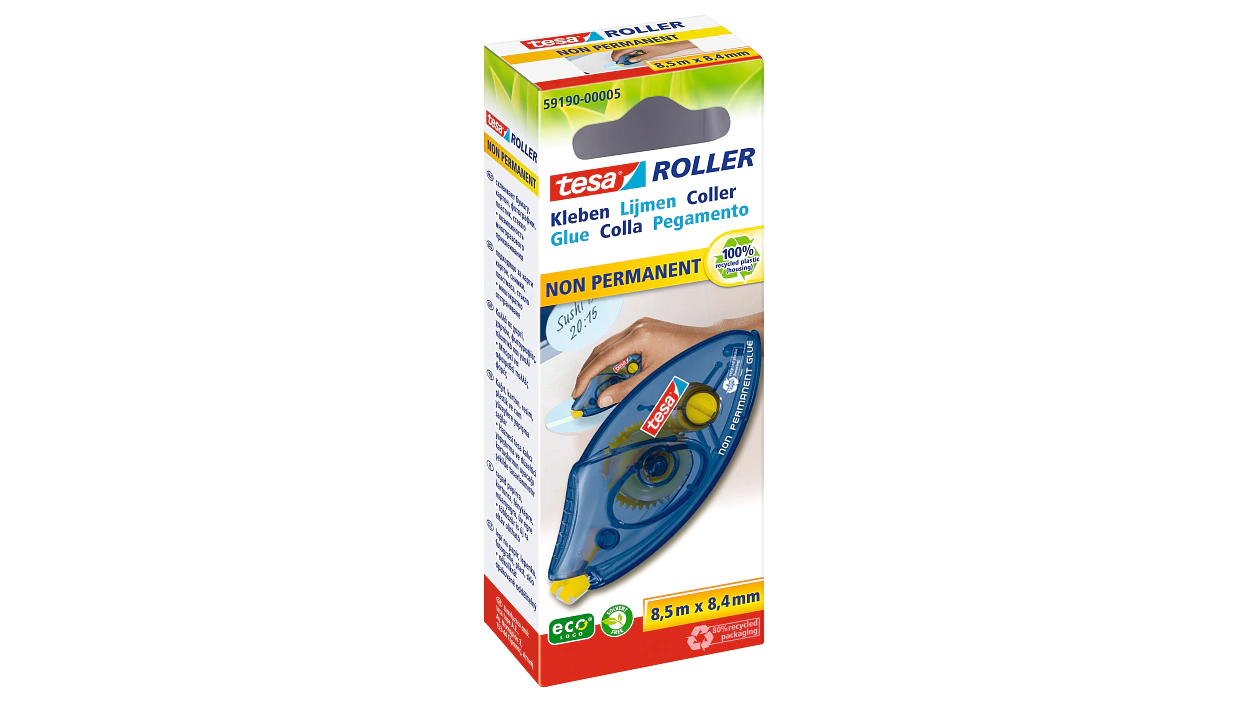 [en-en] tesa Roller Glue Non Permanent Disposable ecoLogo