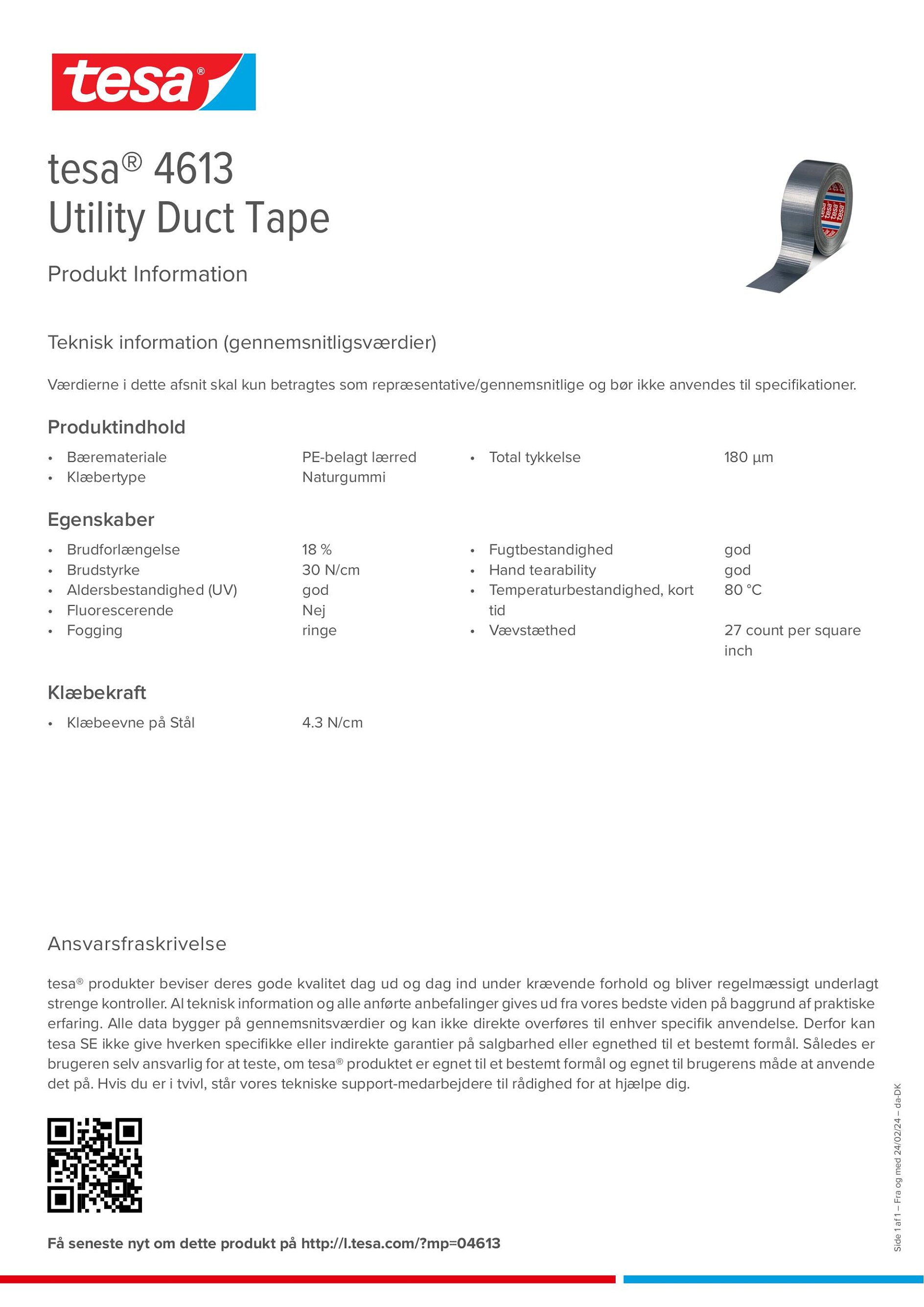Product information_tesa® 04613_da-DK