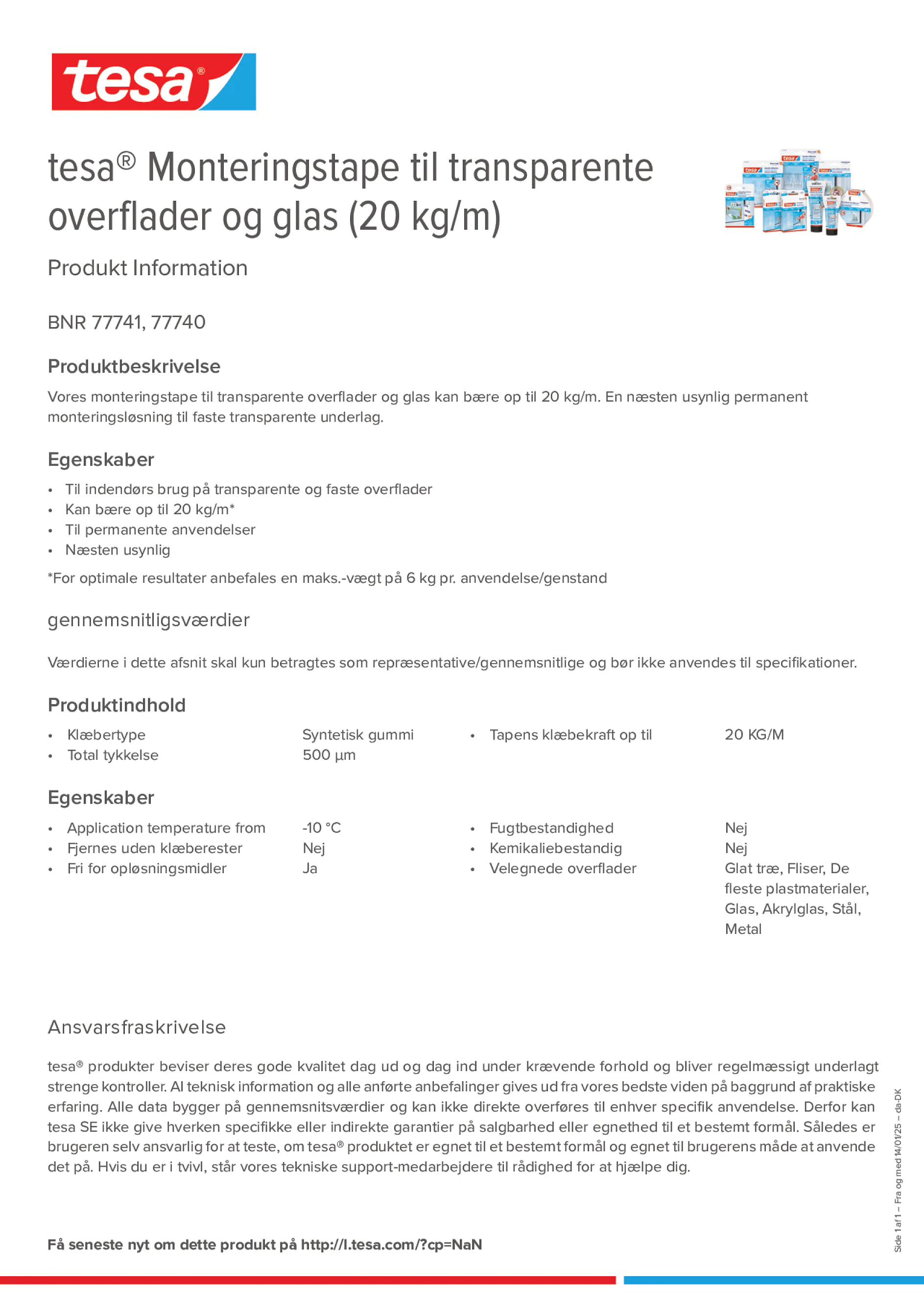 Product information_tesa® 77740_da-DK